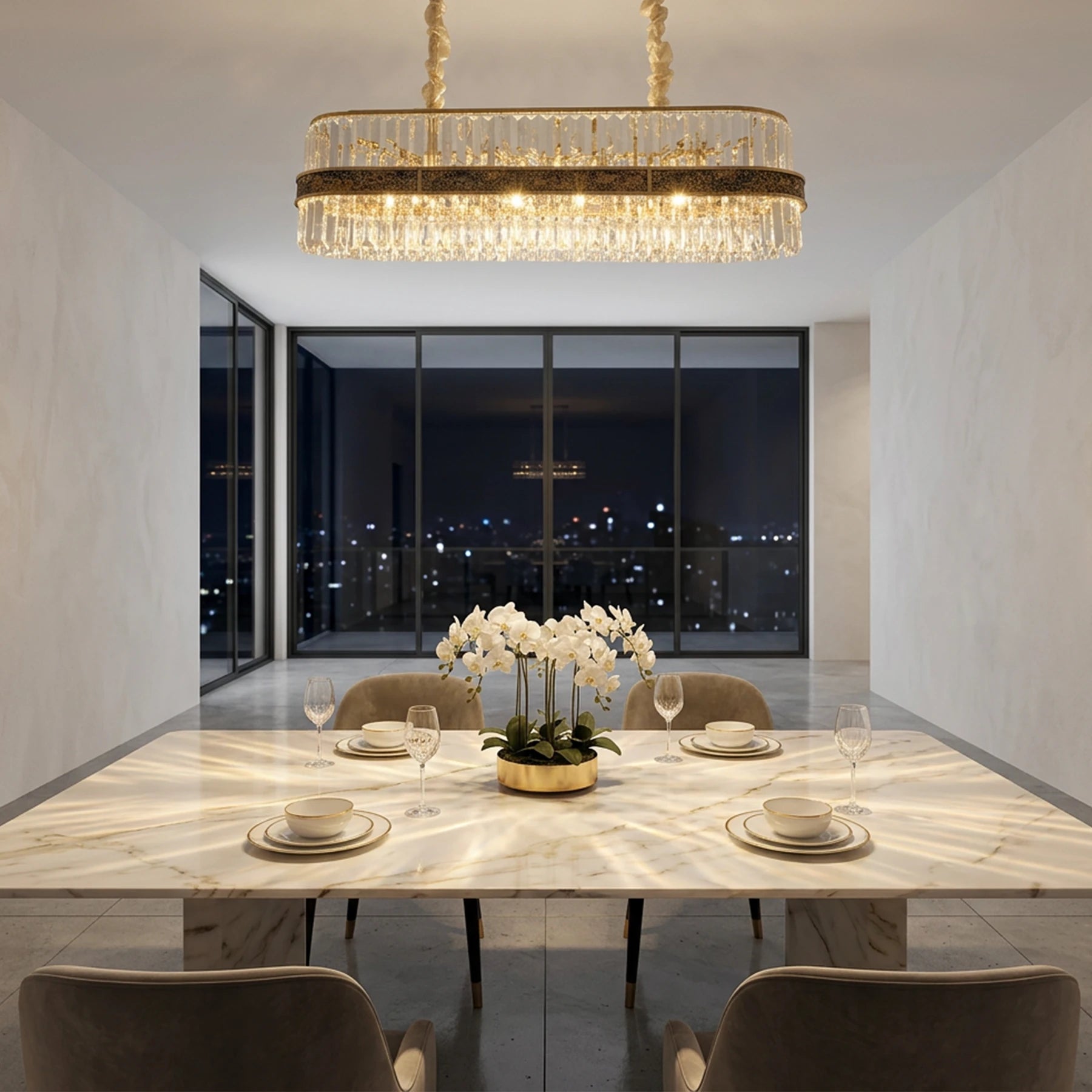 The Aurelia Crystal Chandelier