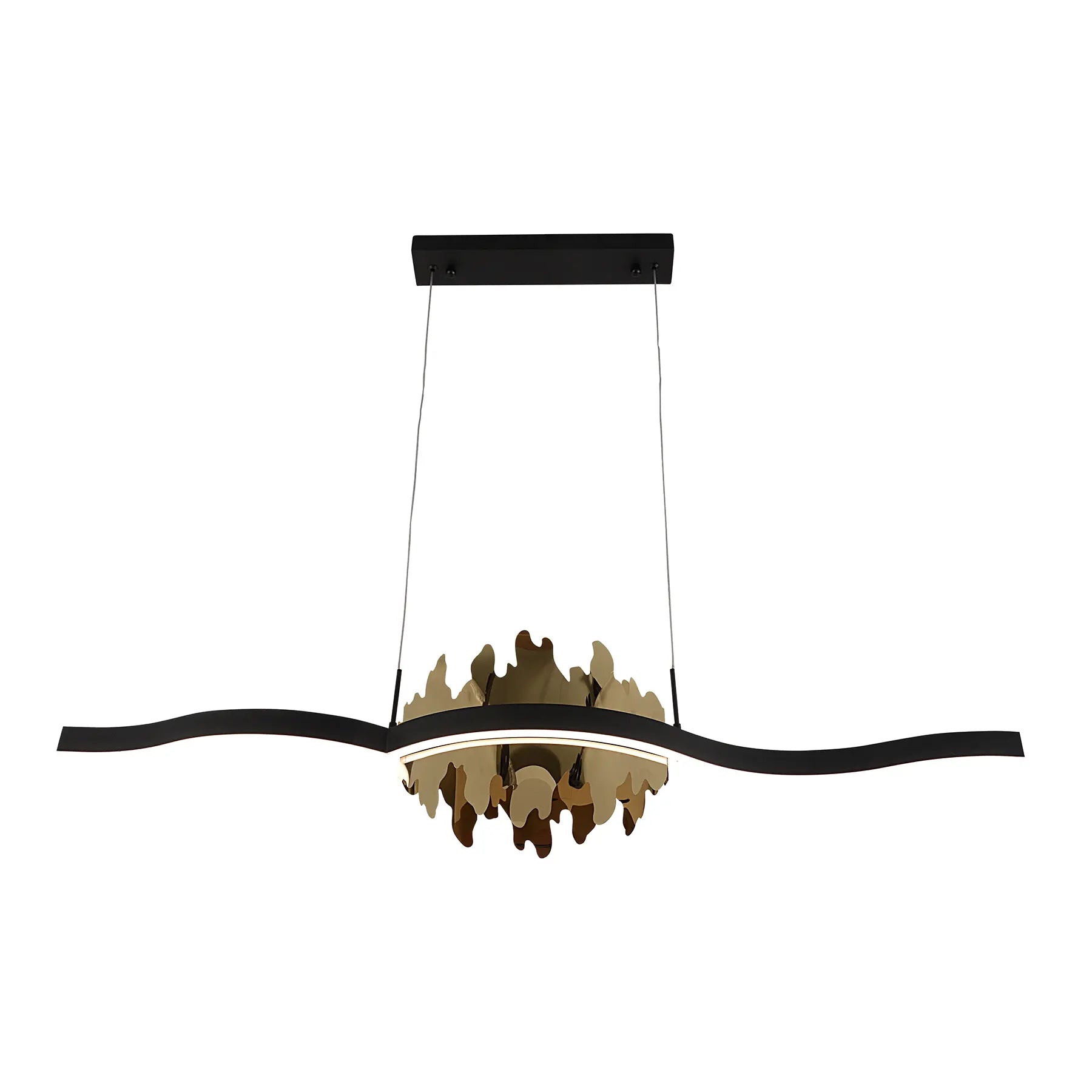 Petal Wave Linear Chandelier