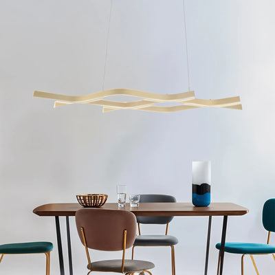 Wave Glow Linear Chandelier