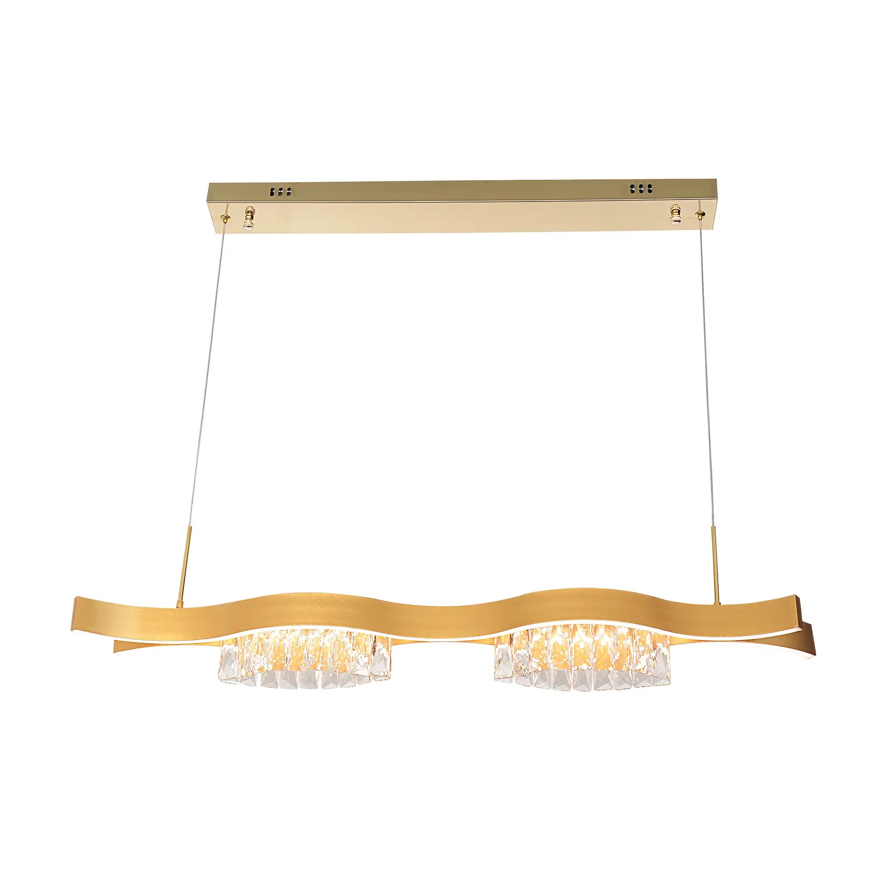 Crystal Wave Linear Chandelier