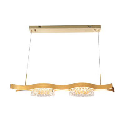 Crystal Wave Linear Chandelier