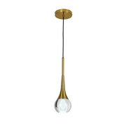 Golden Teardrop Pendant Light