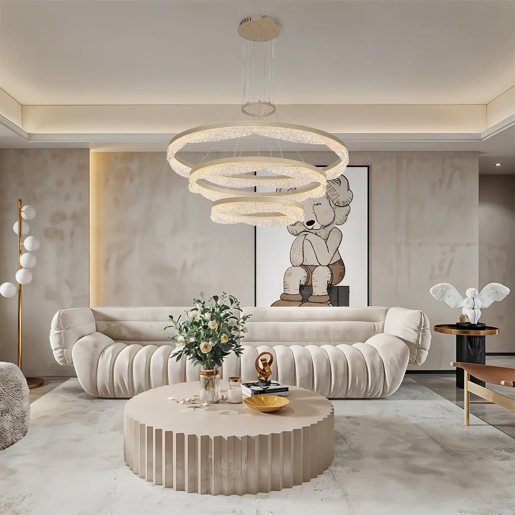 Crystal Ring Chandelier