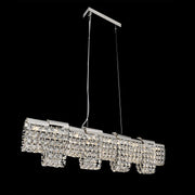 Crystal Cascade Linear Chandelier