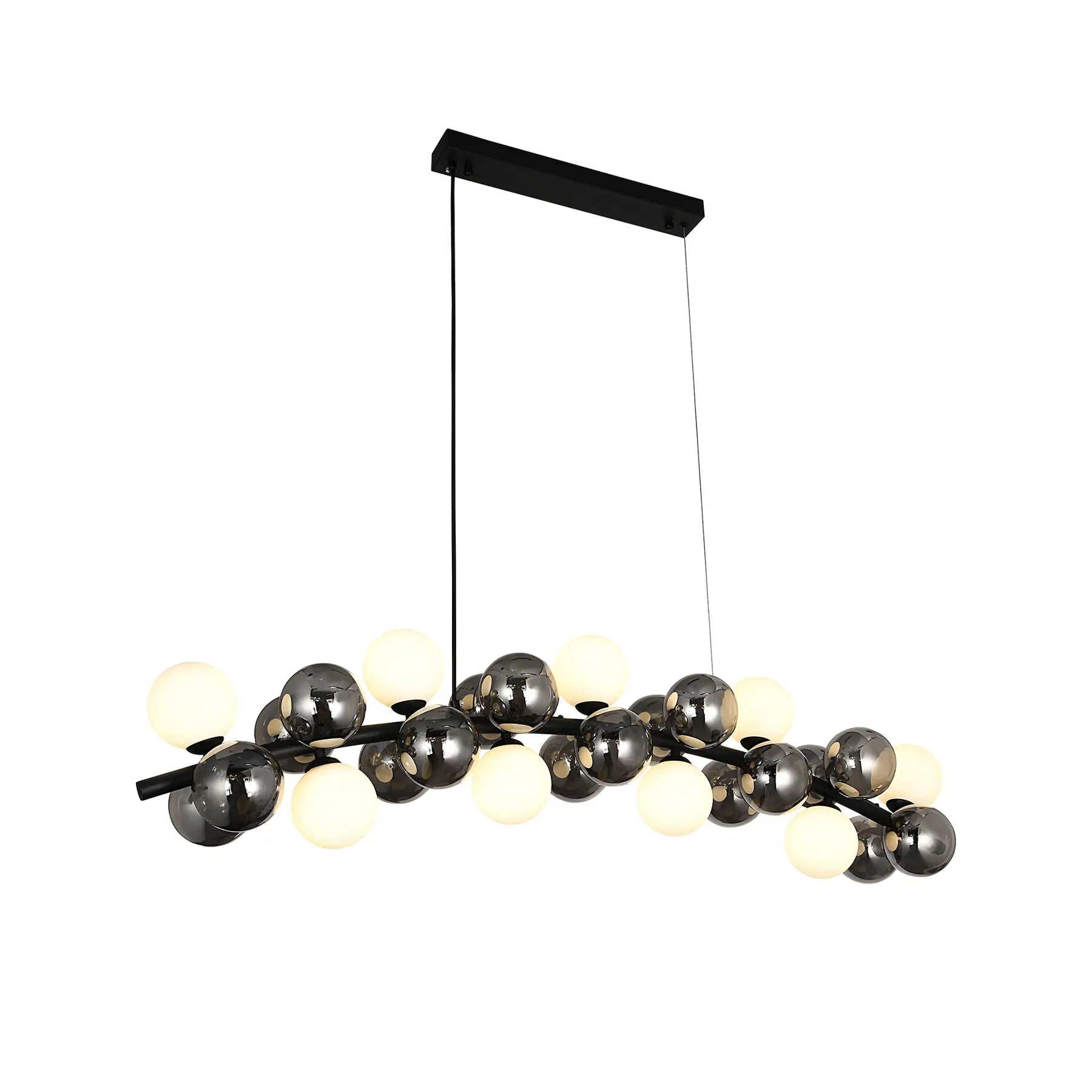Orbit Cluster Linear Chandelier