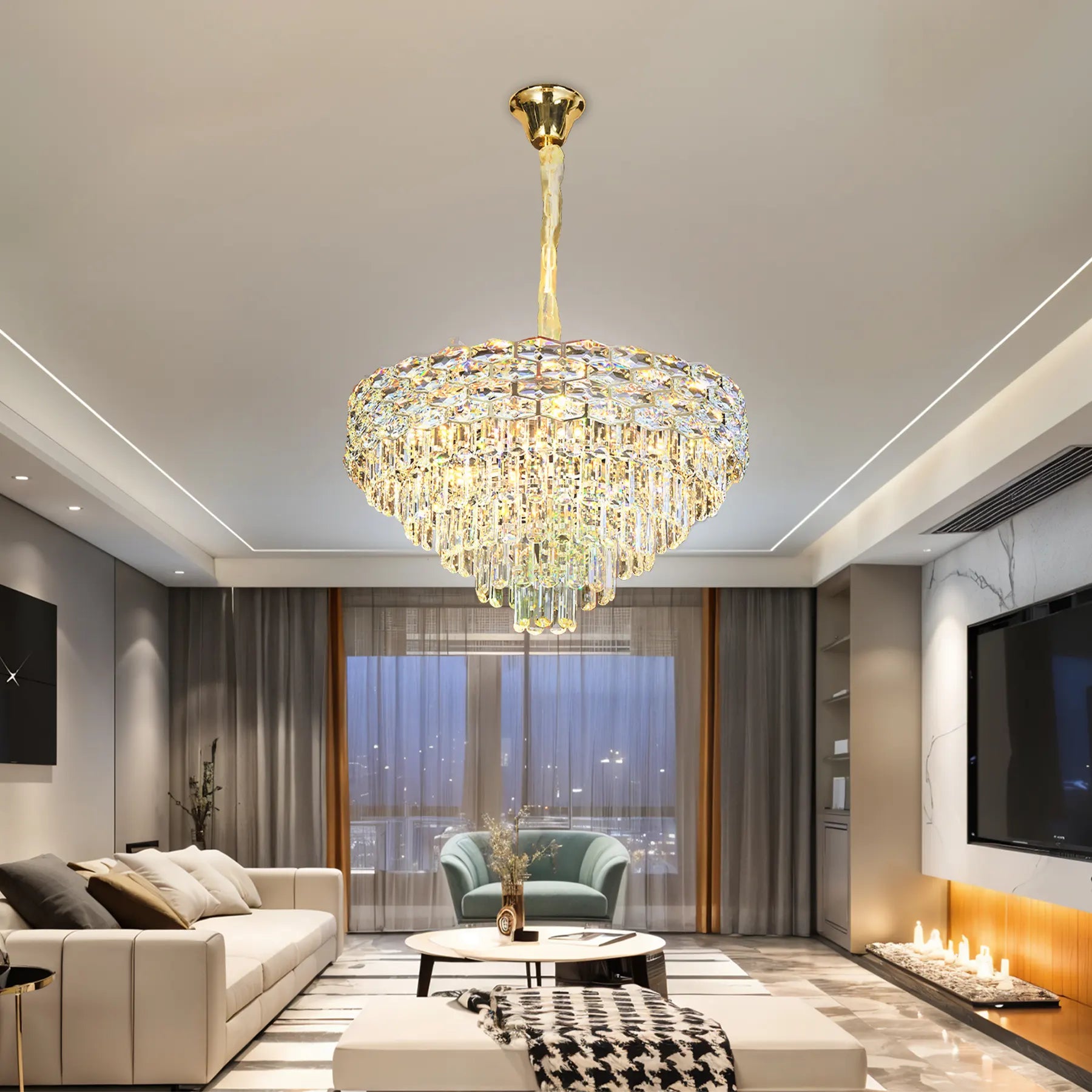 Crystal Bloom Chandelier