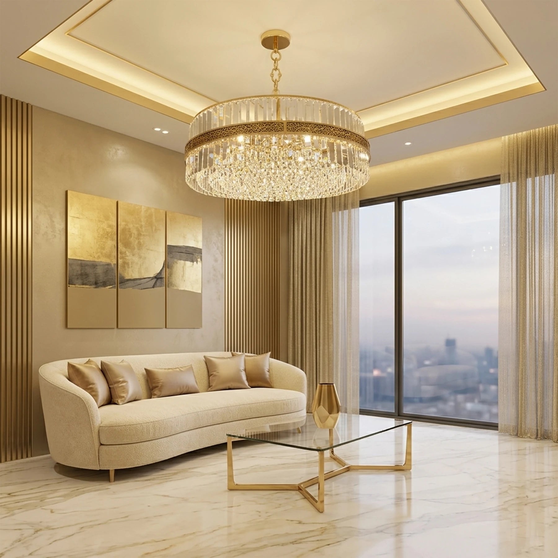 The Celestia Crystal Chandelier