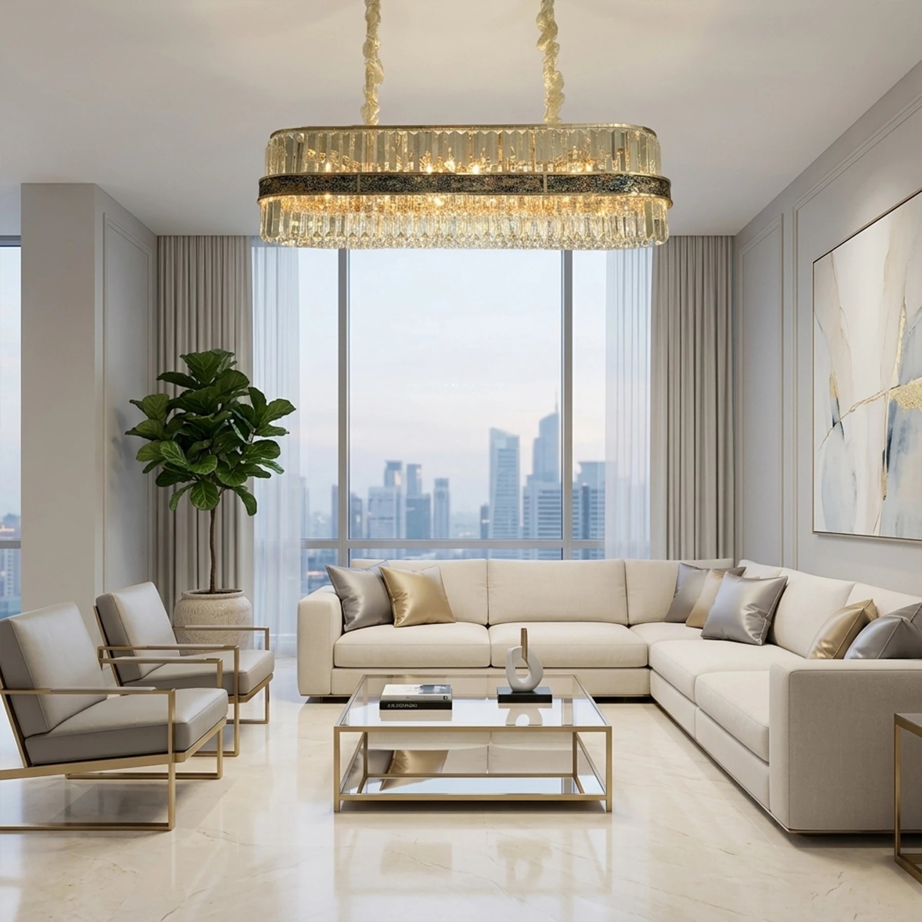 The Aurelia Crystal Chandelier