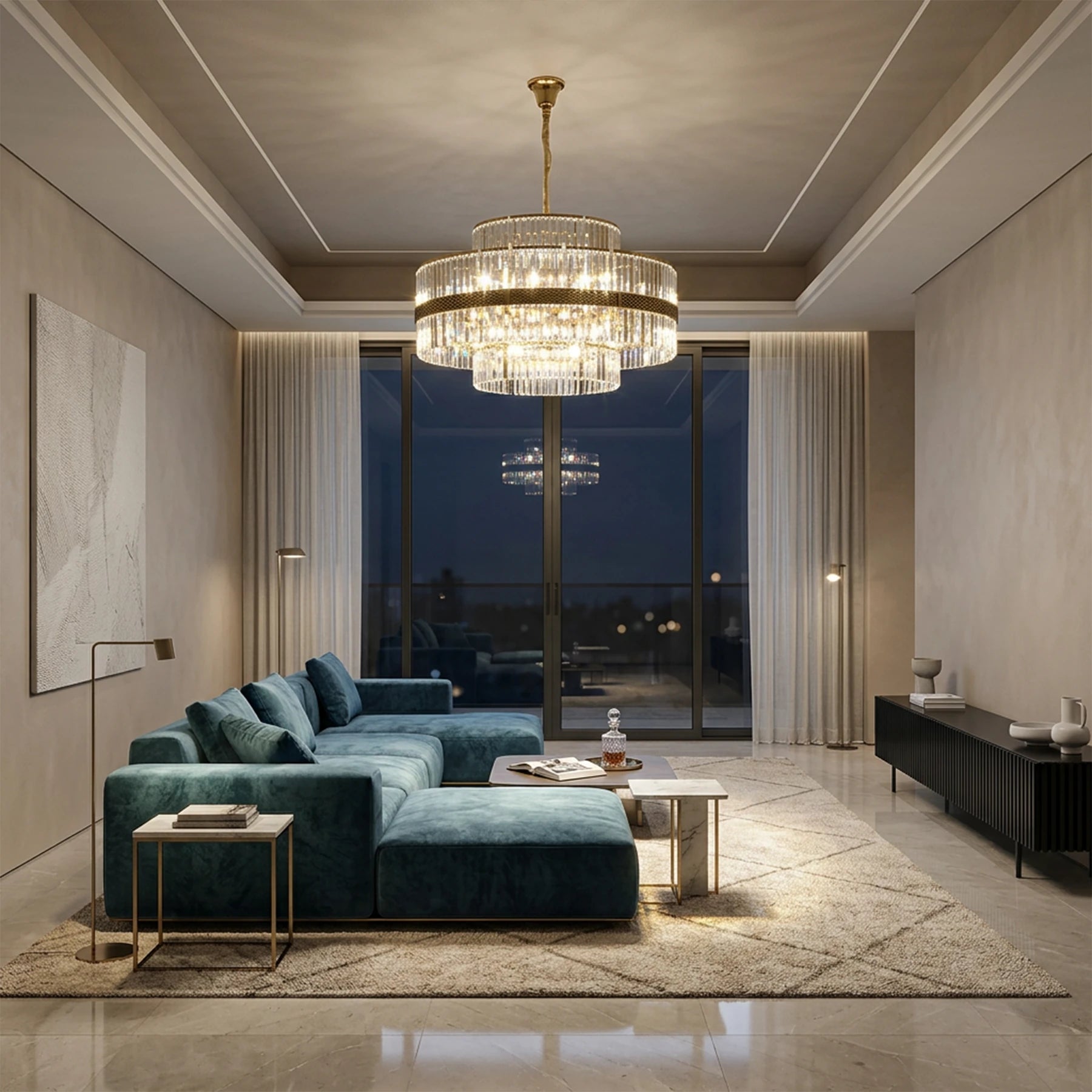 The Elara Cascading Chandelier