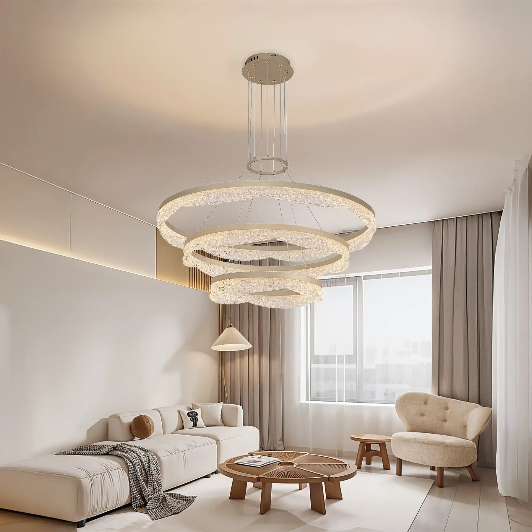 Crystal Ring Chandelier