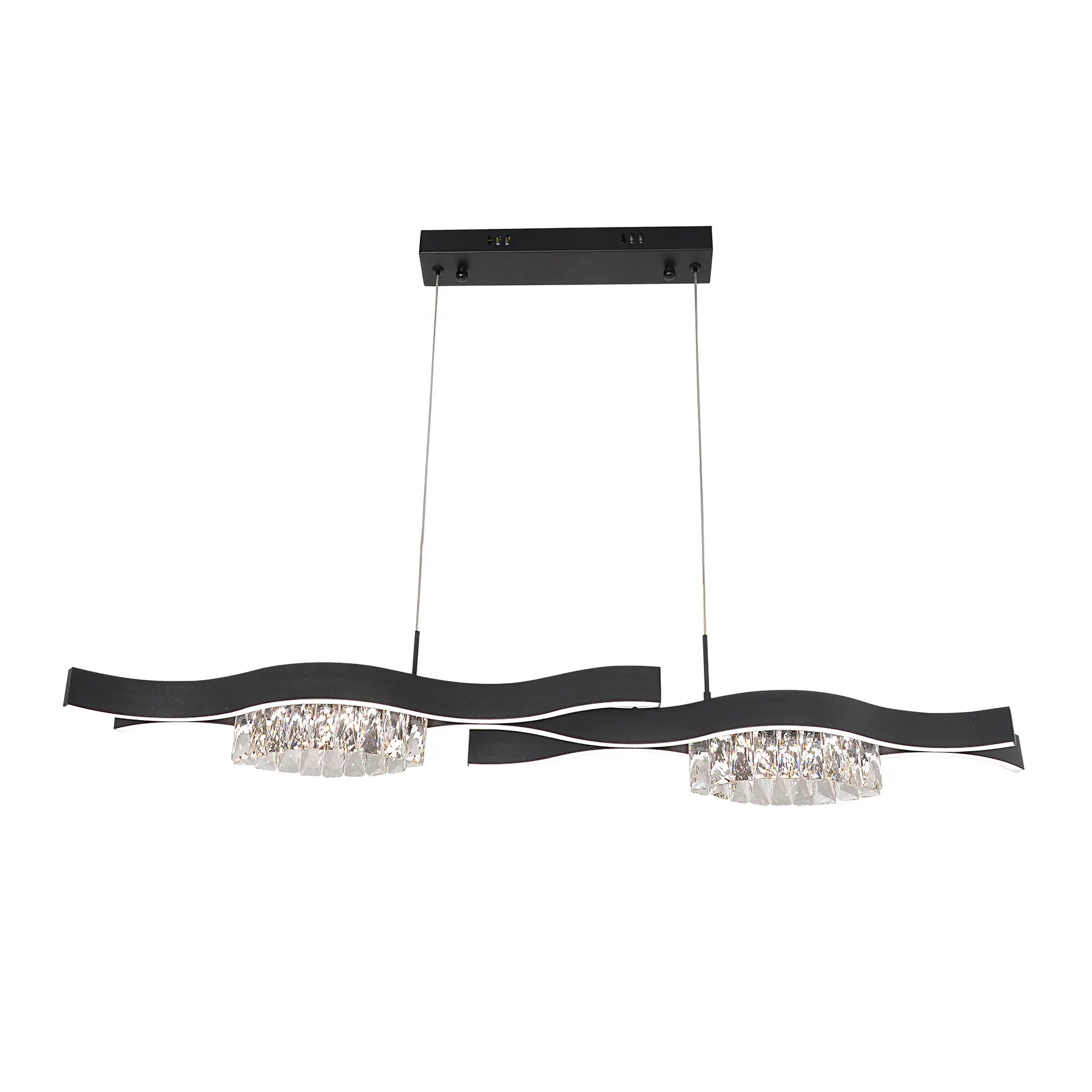 Crystal Wave Linear Chandelier