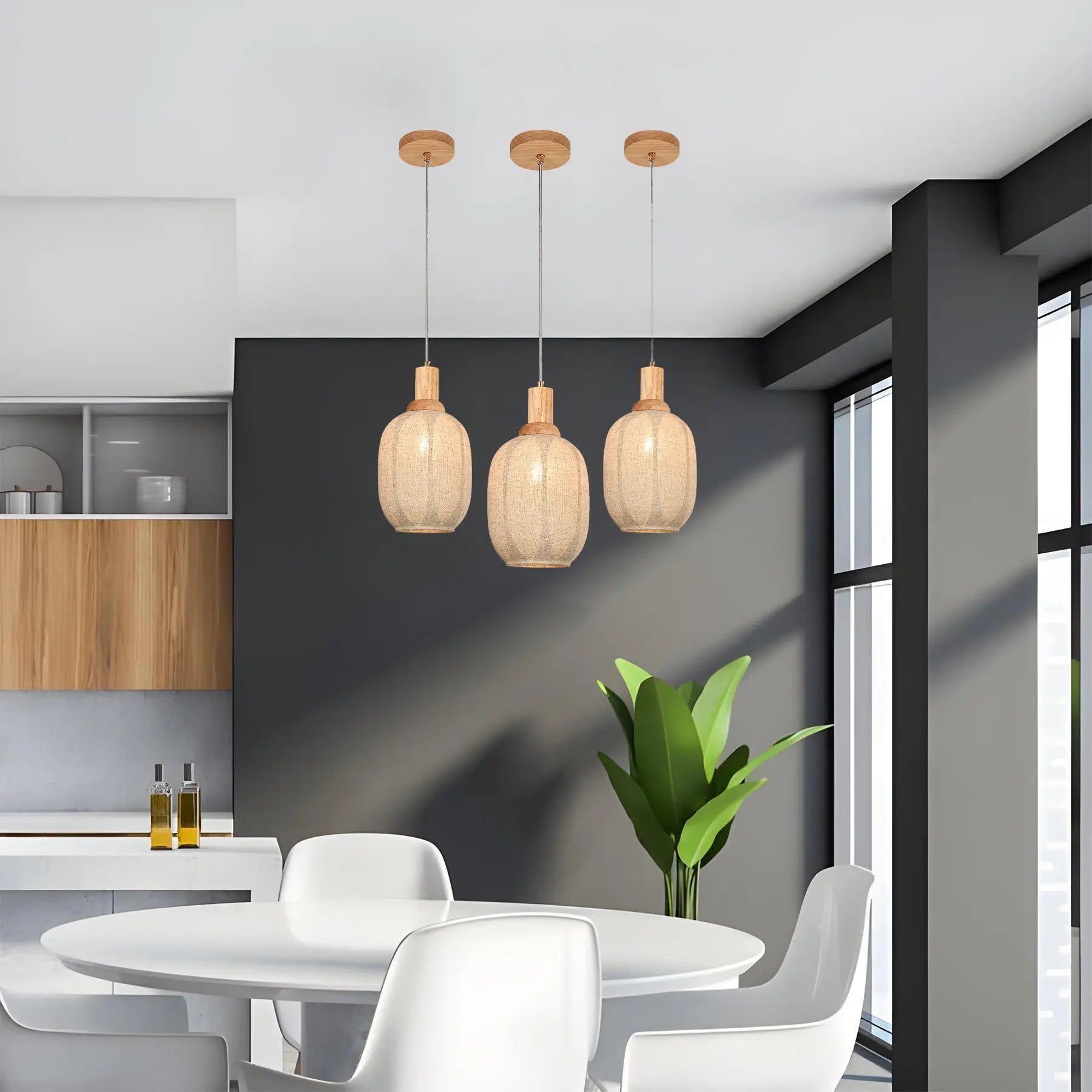 Linen Glow Pendant Light