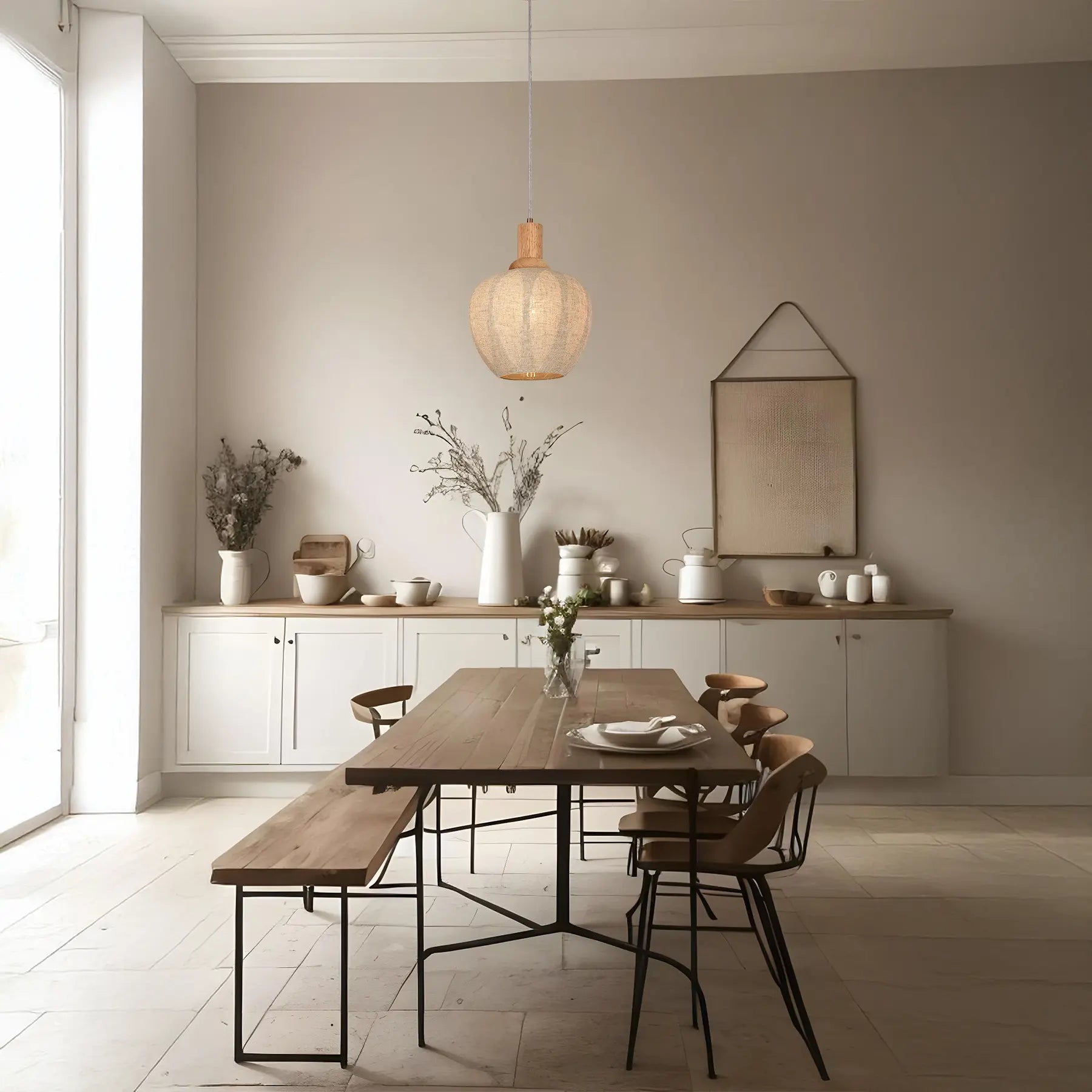 Linen Bloom Pendant Light