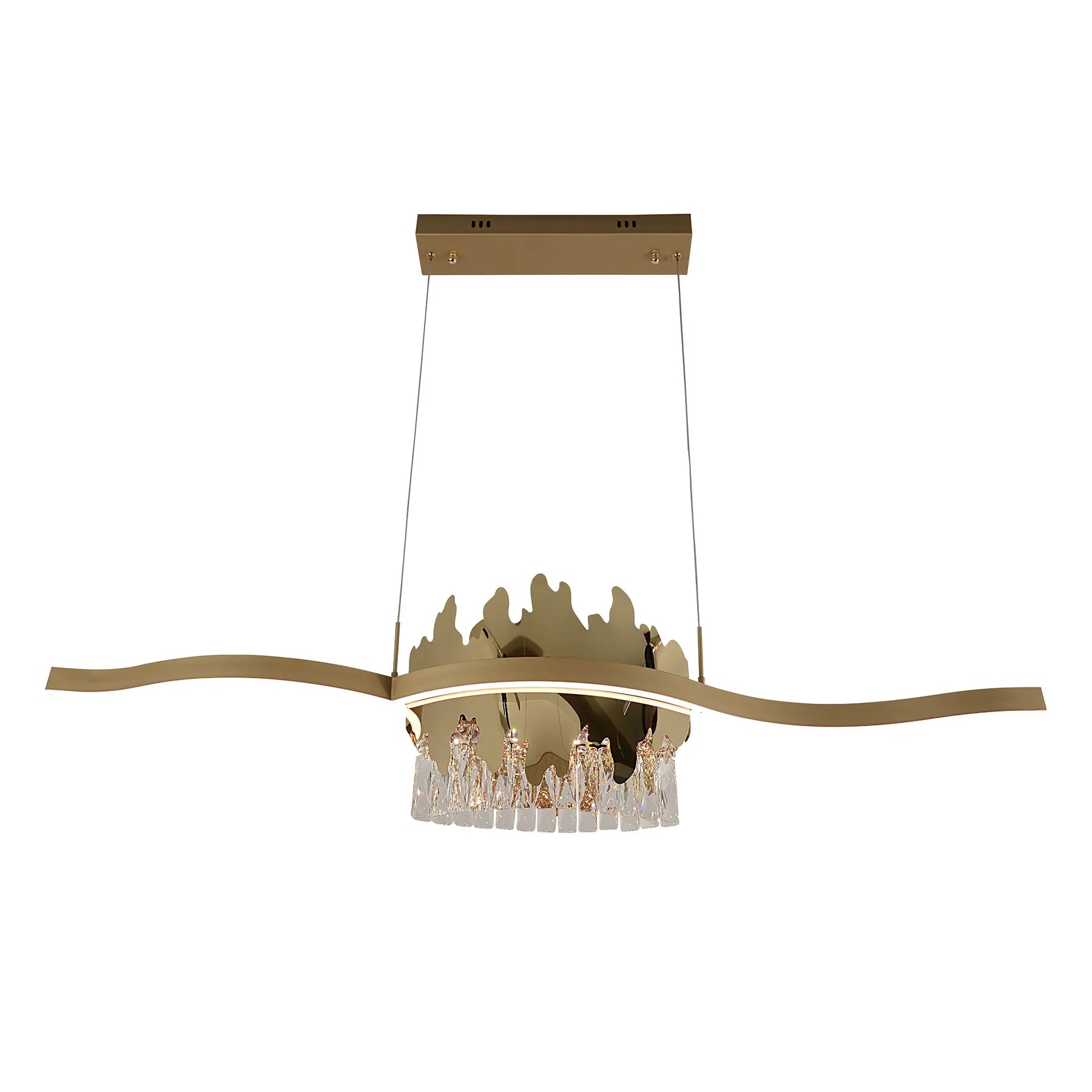 Petal Wave Linear Chandelier