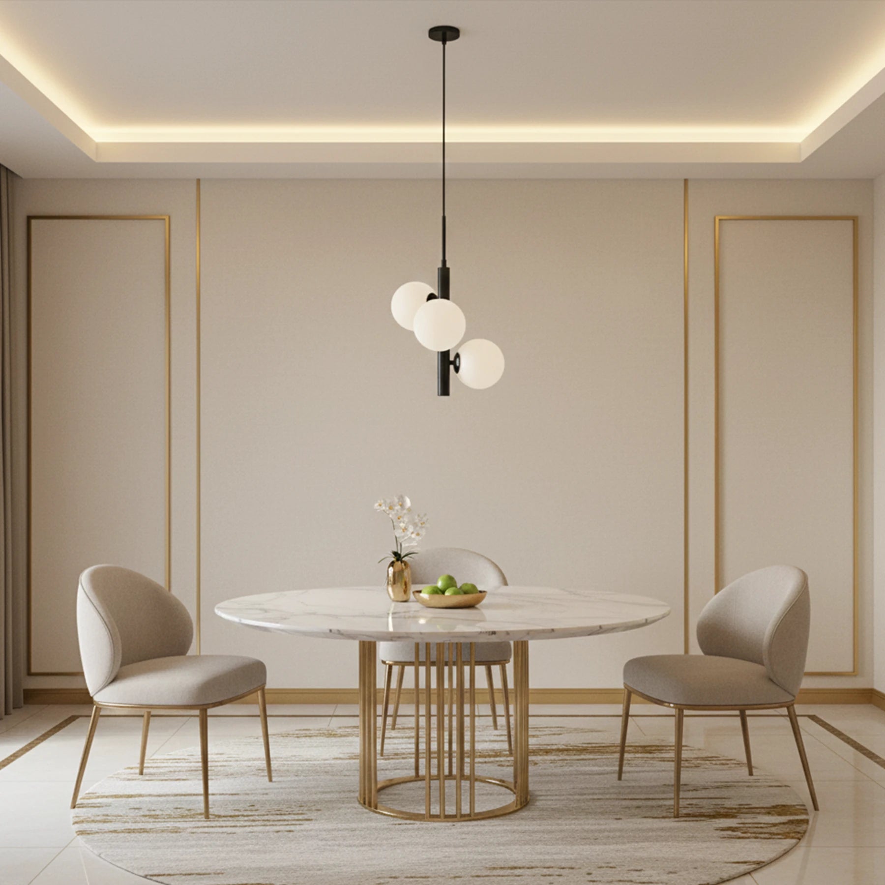 Trinity Orb Pendant – Modern Mid-Century Series