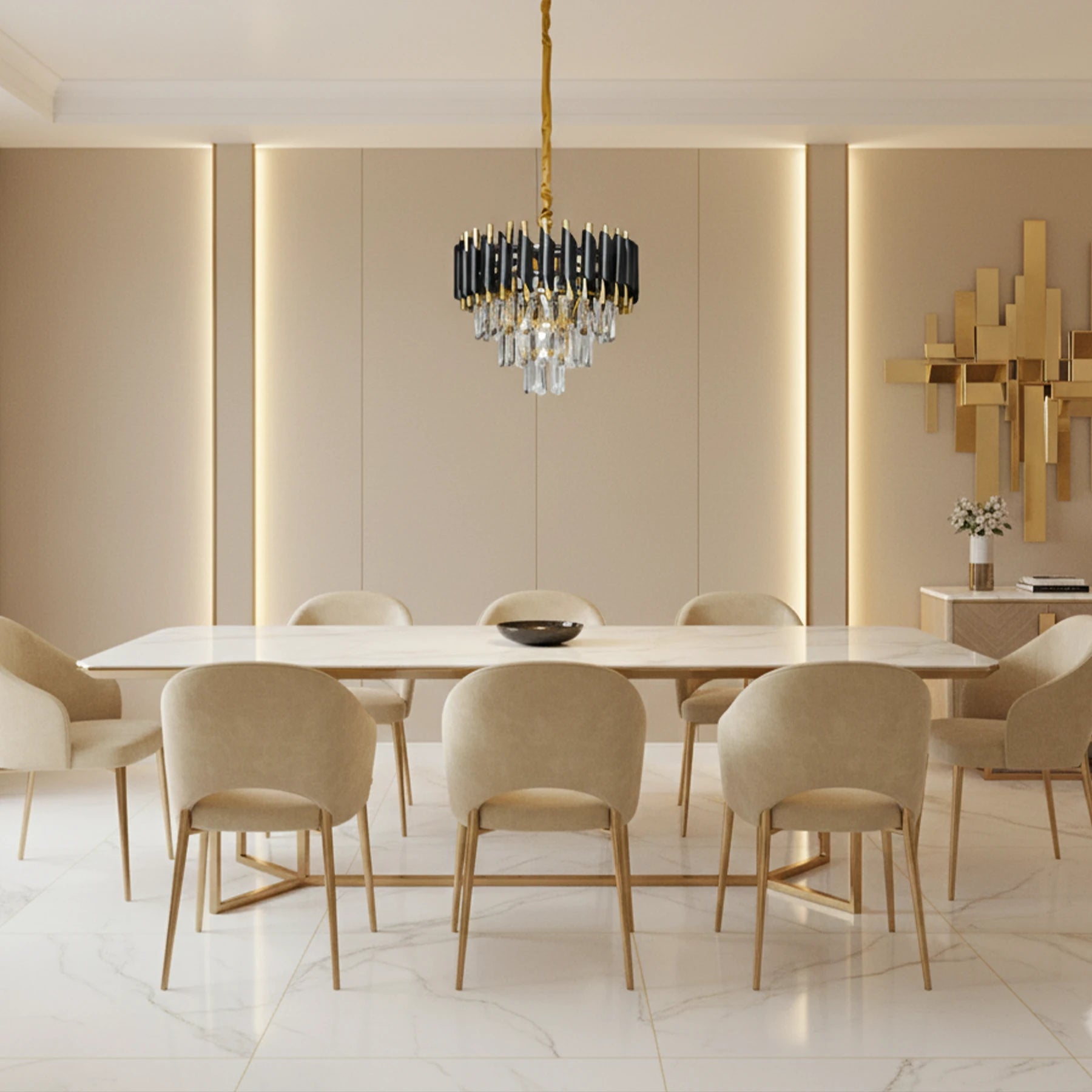Abeeha Aurora Tiered Chandelier