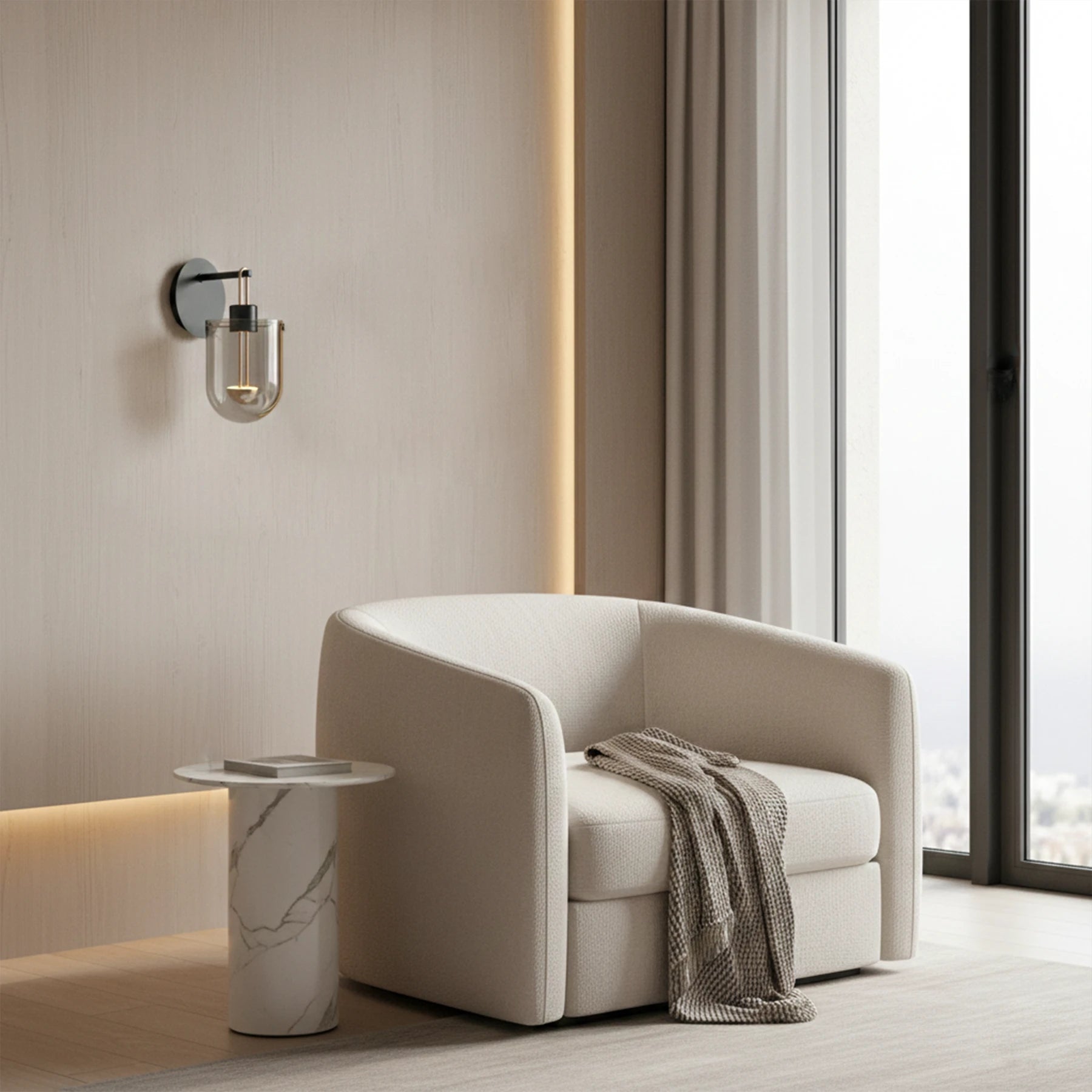 The Selene Fluted Sconce