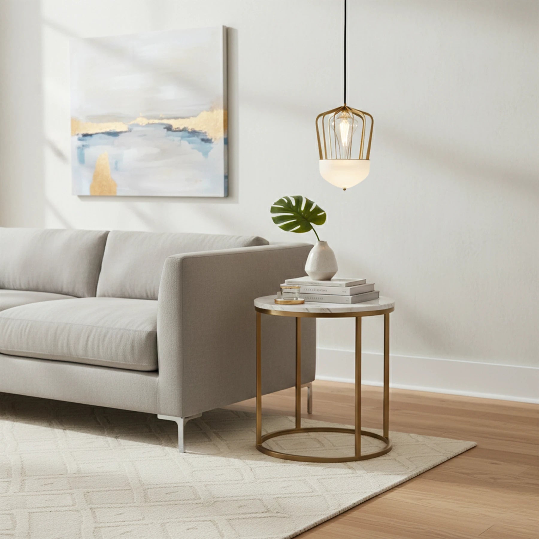 The Atlas Ribbed Pendant