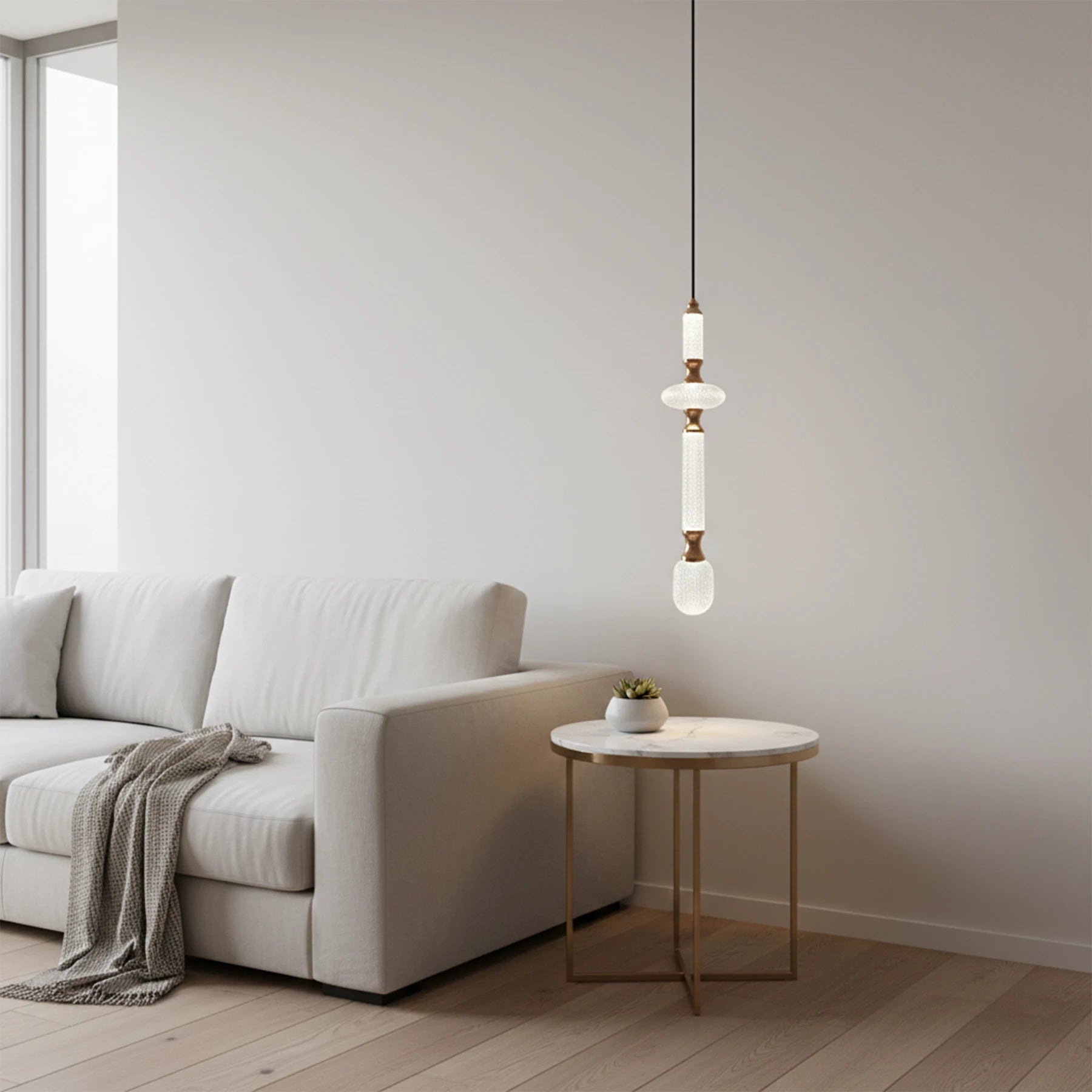 Celeste Sculptural Glass Pendant Light