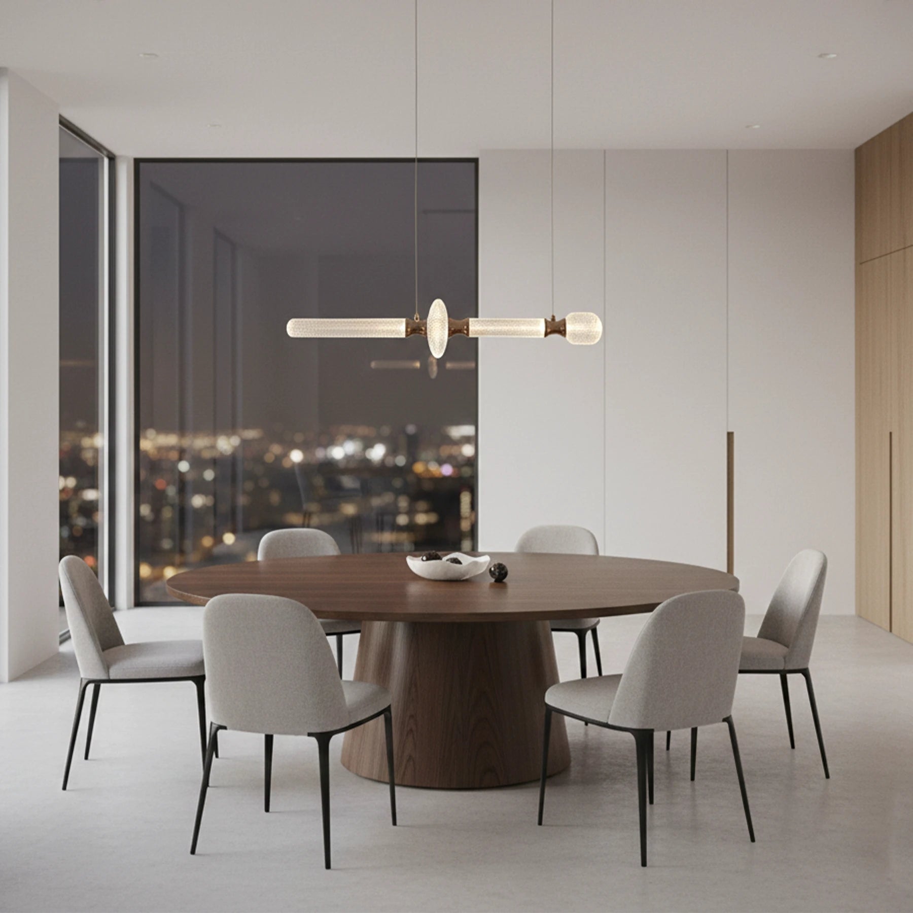 The Selene Ribbed Ceiling Light