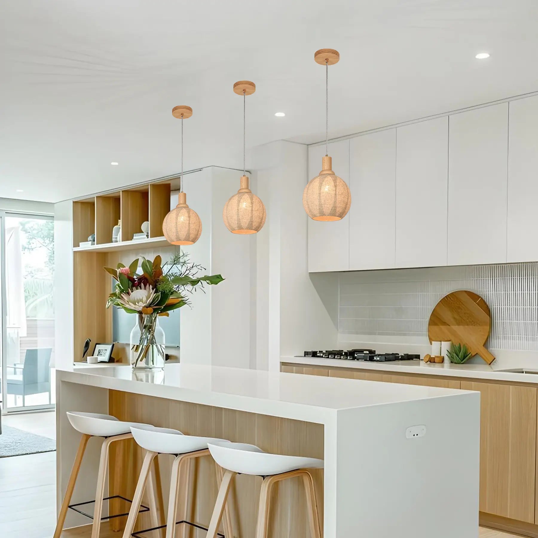 Linen Whisper Pendant Light