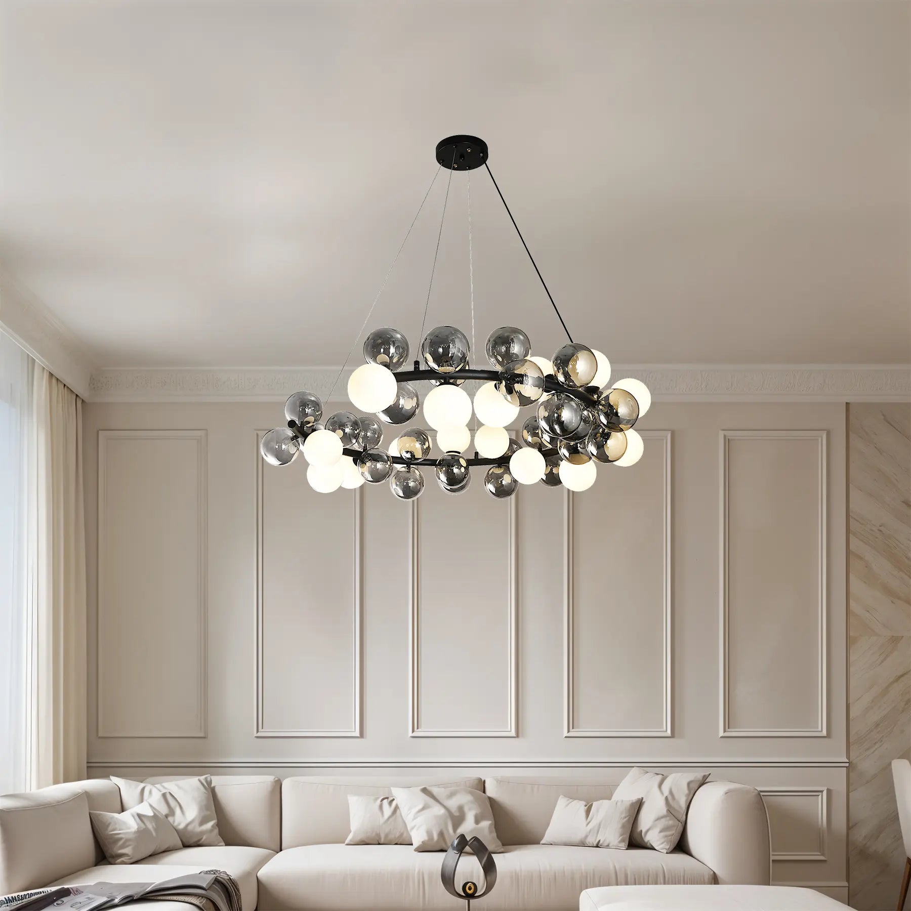 Orb Glow Pendant Chandelier