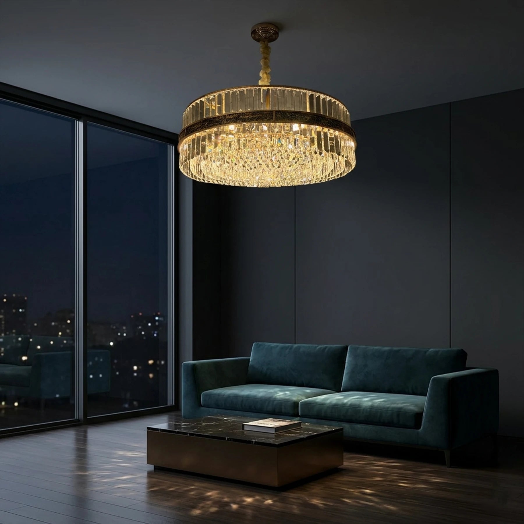 The Celestia Crystal Chandelier