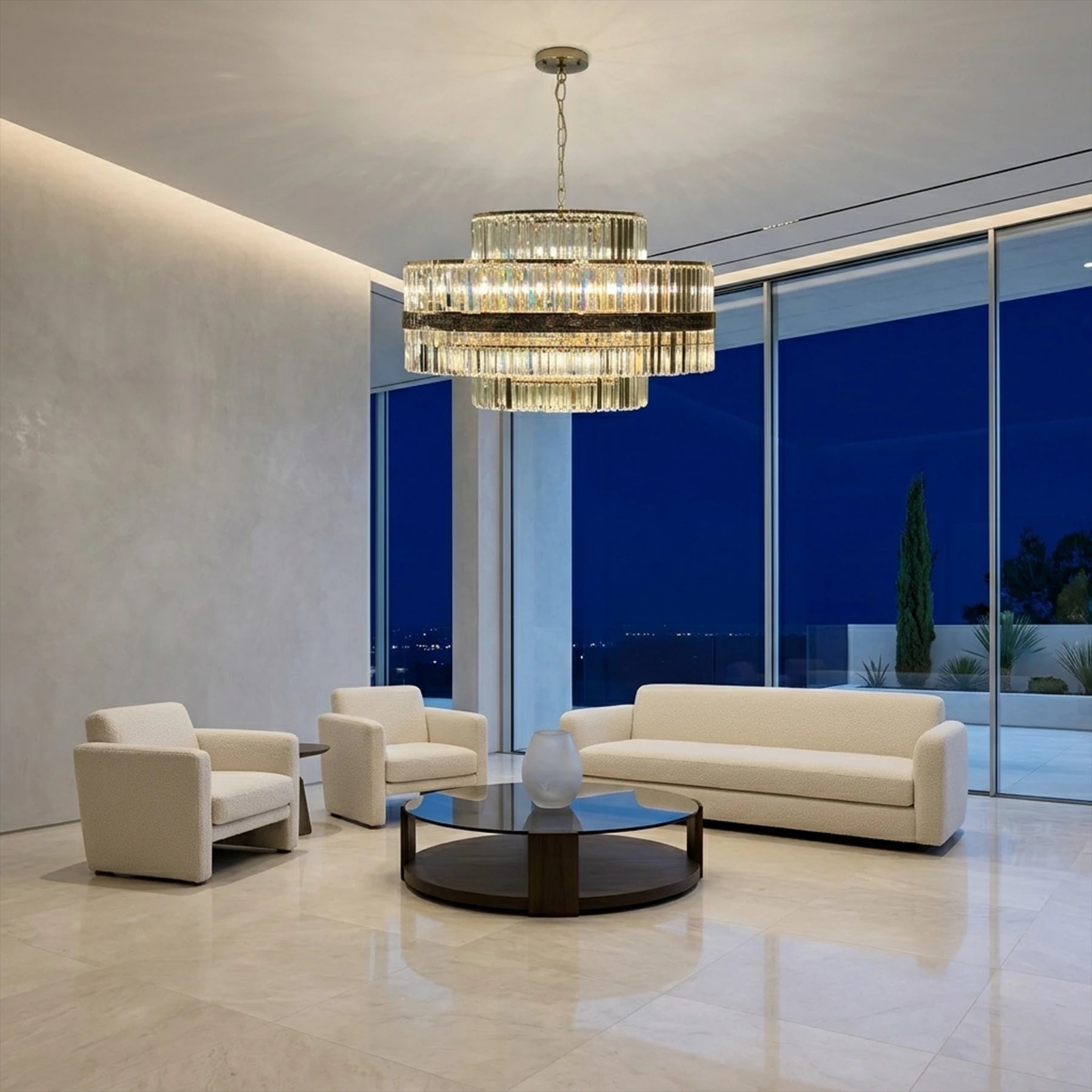 The Elara Cascading Chandelier