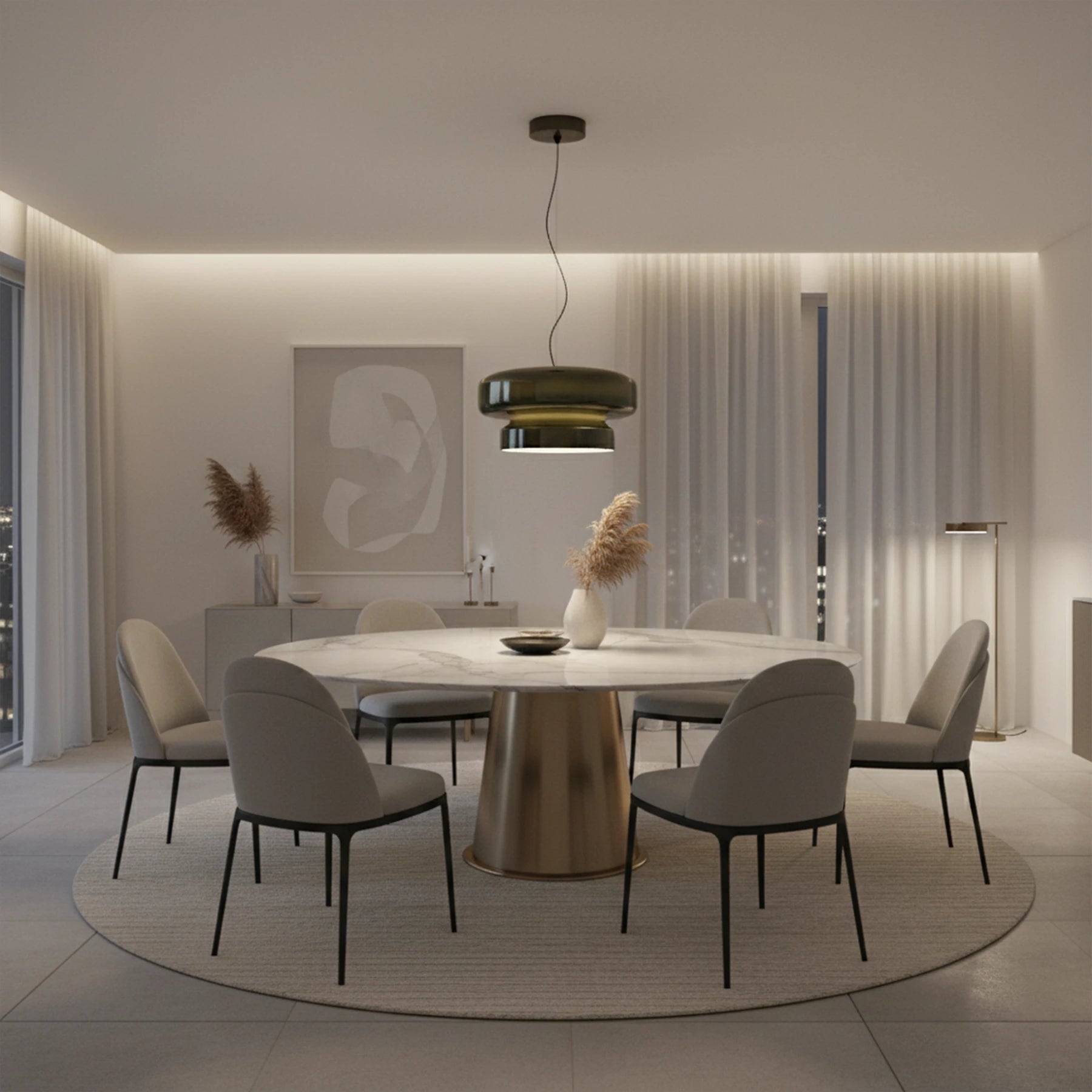 The Selene Flush Mount