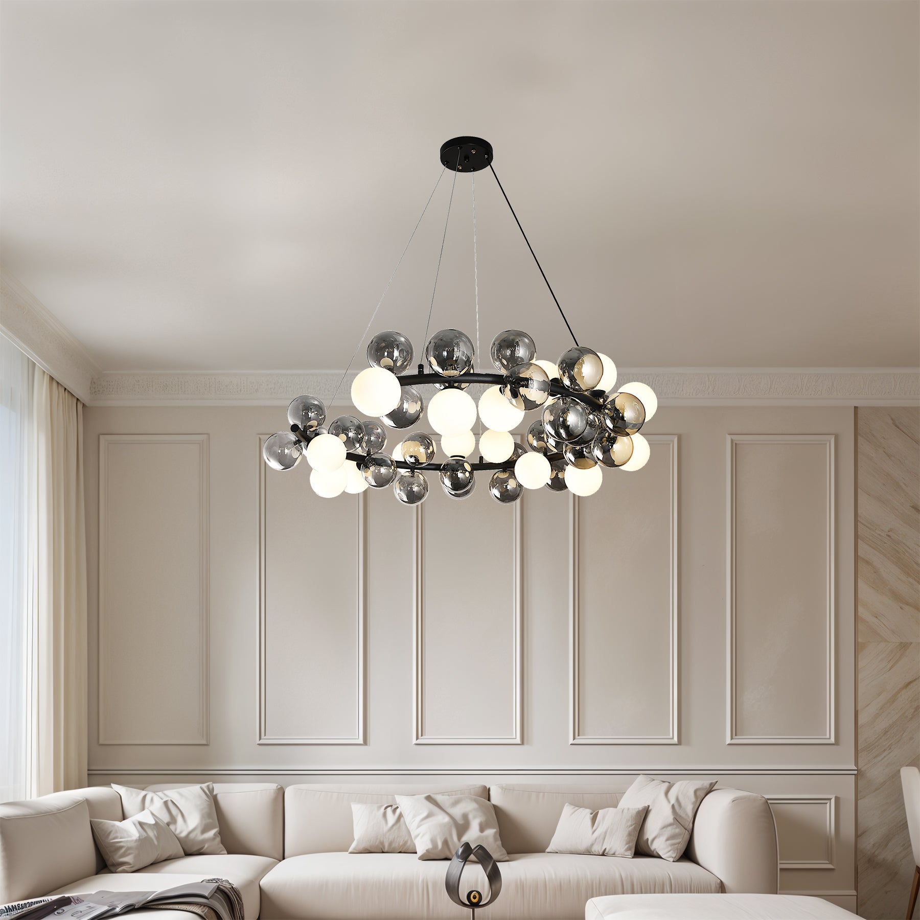Orb Glow Pendant Chandelier
