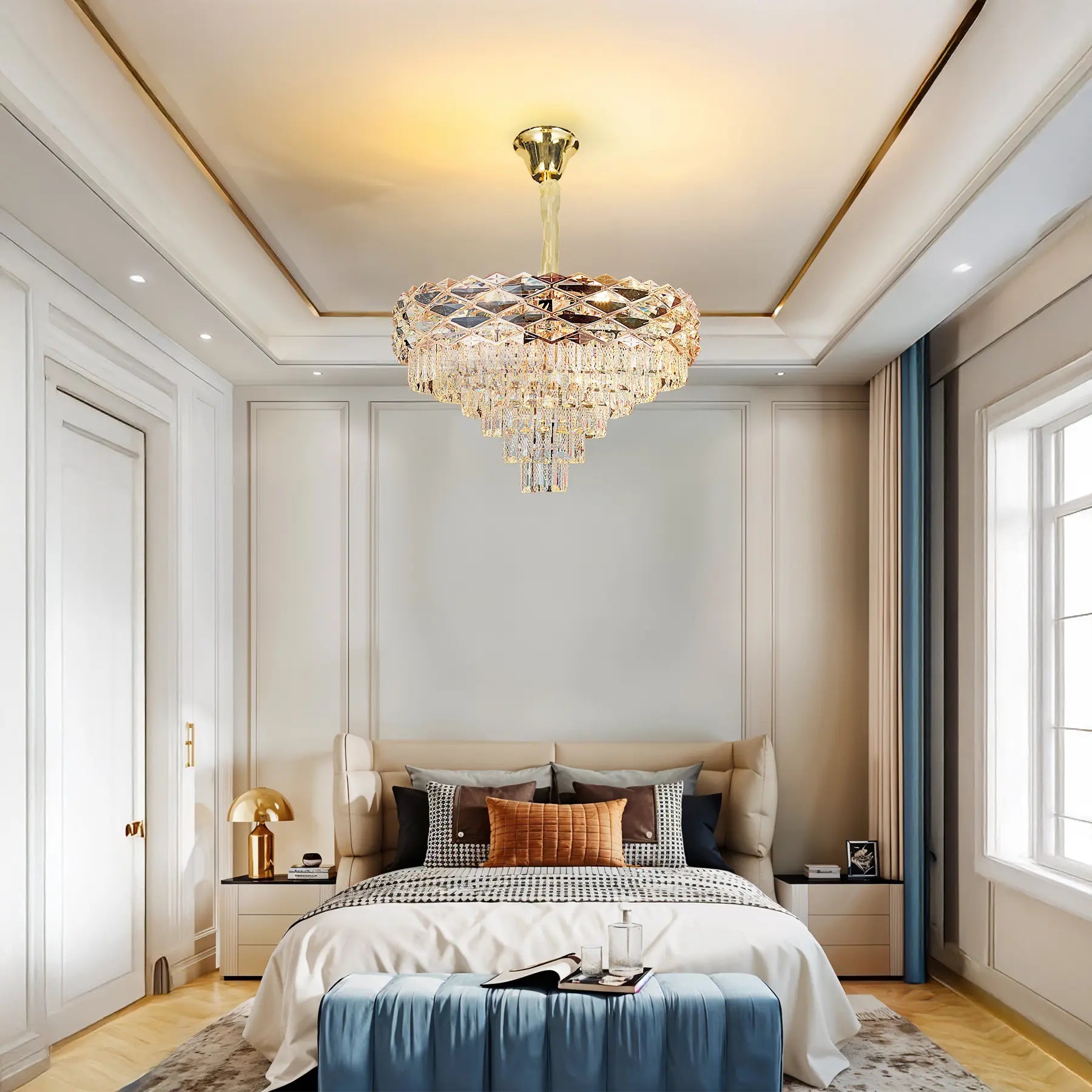 Crystal Halo Chandelier