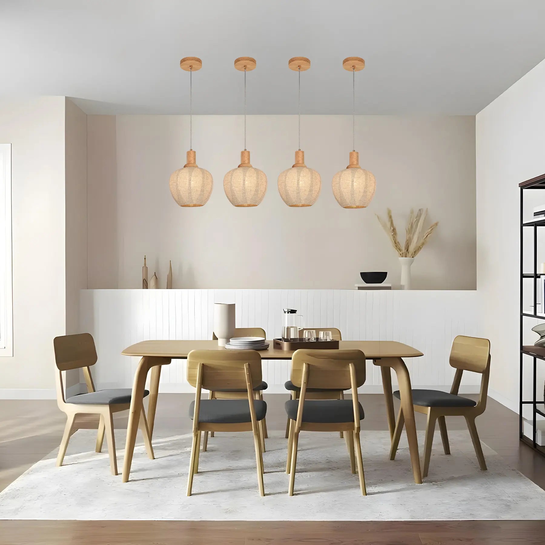 Linen Bloom Pendant Light