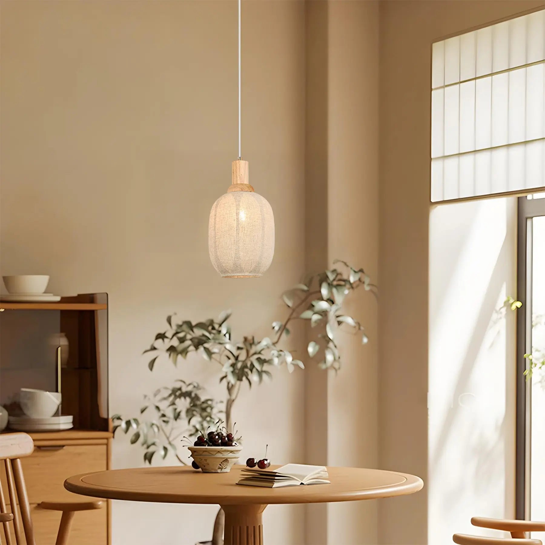Linen Glow Pendant Light