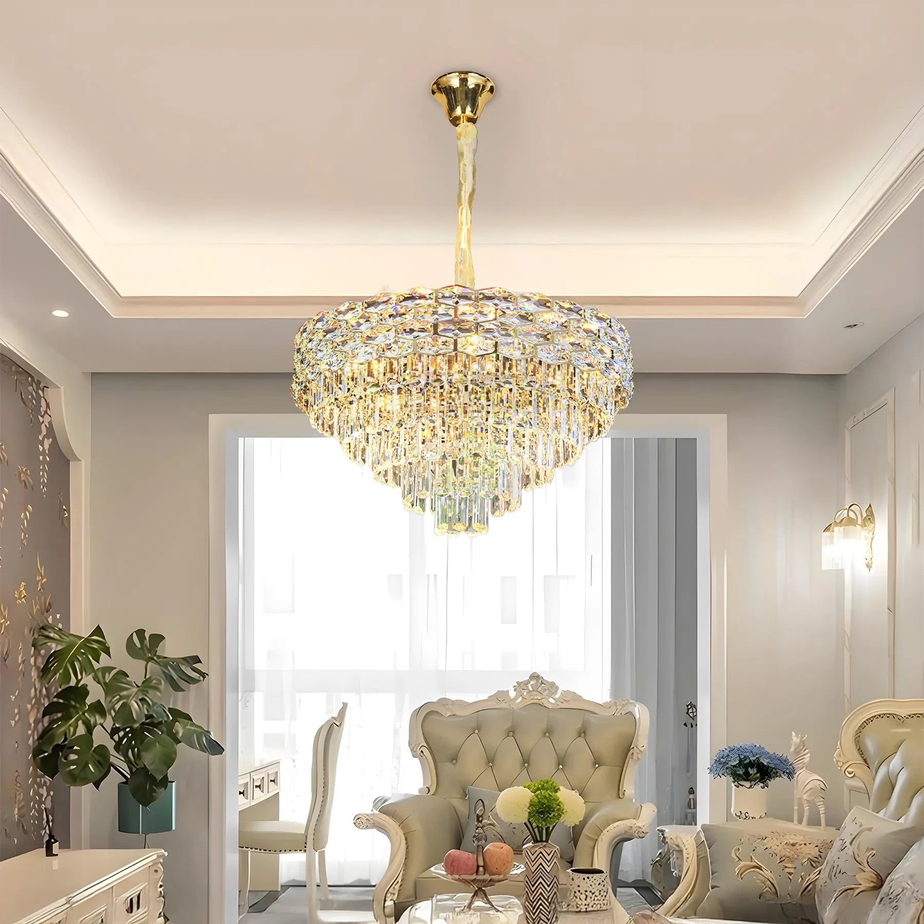 Crystal Bloom Chandelier