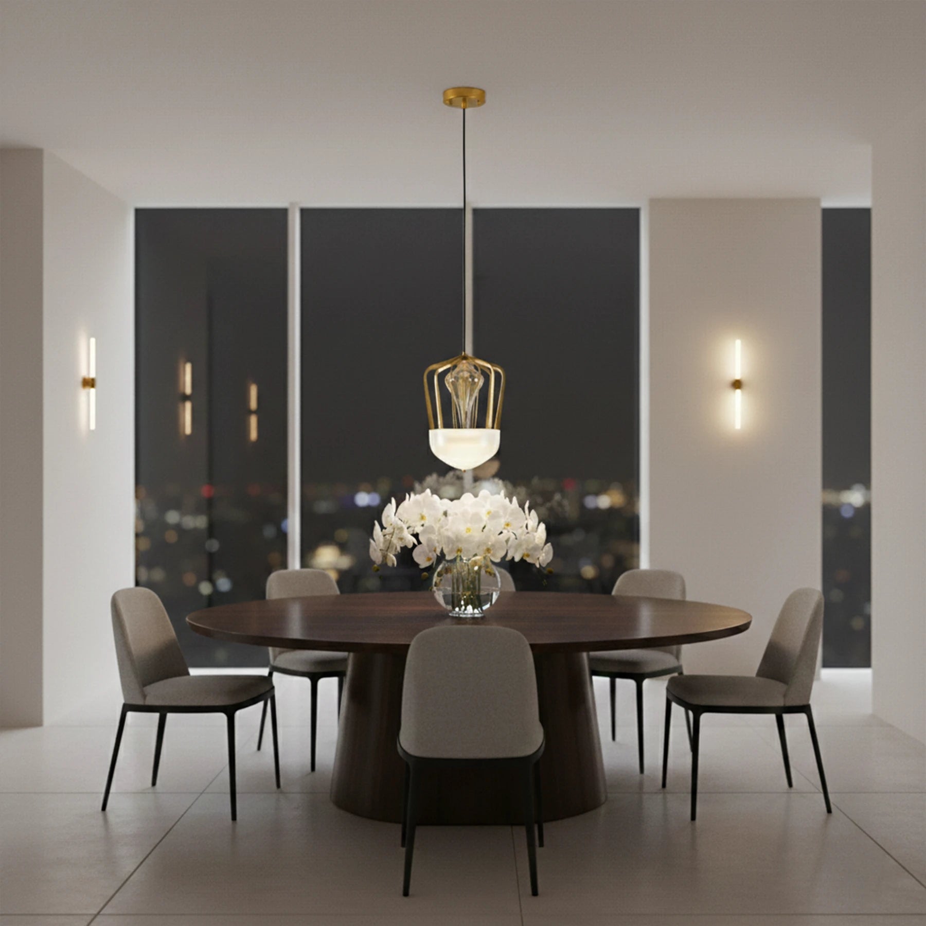 The Atlas Ribbed Pendant