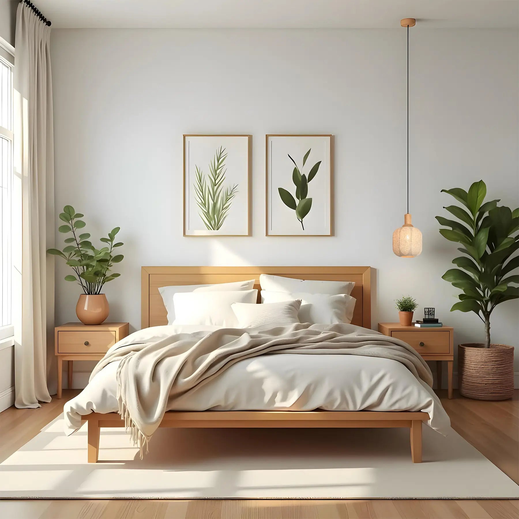 Linen Harmony Pendant Light