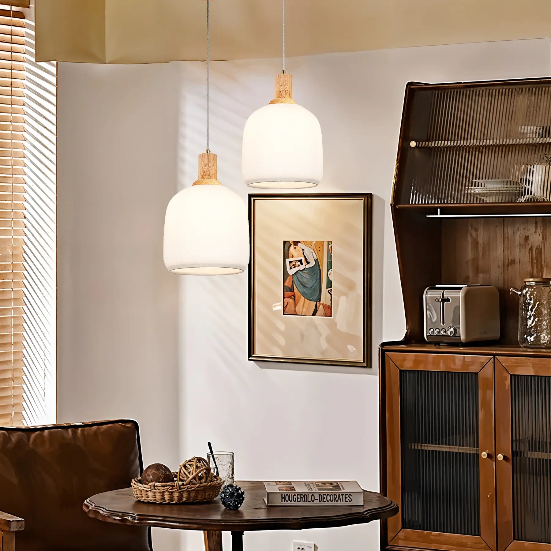 Linen Echo Pendant Light