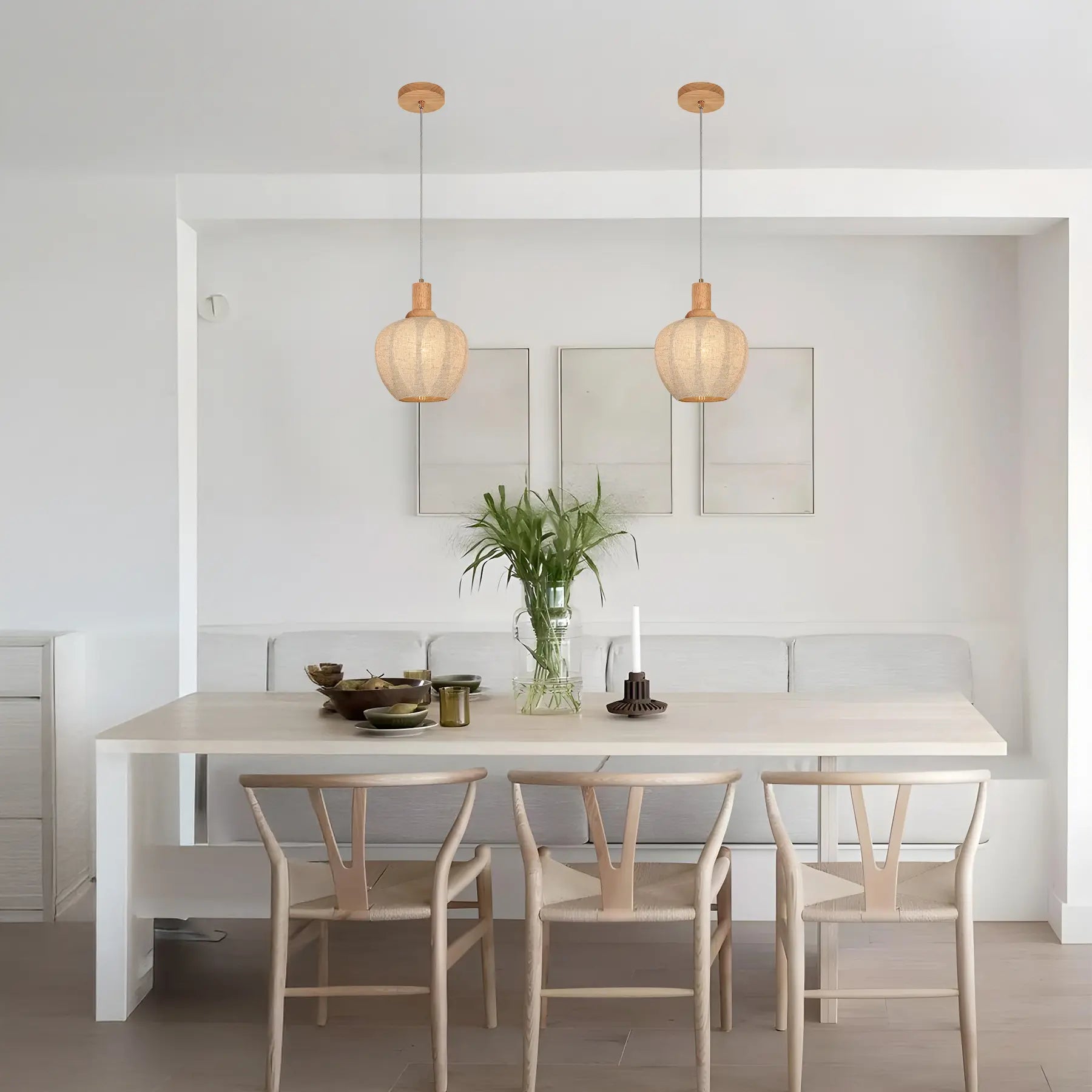Linen Bloom Pendant Light