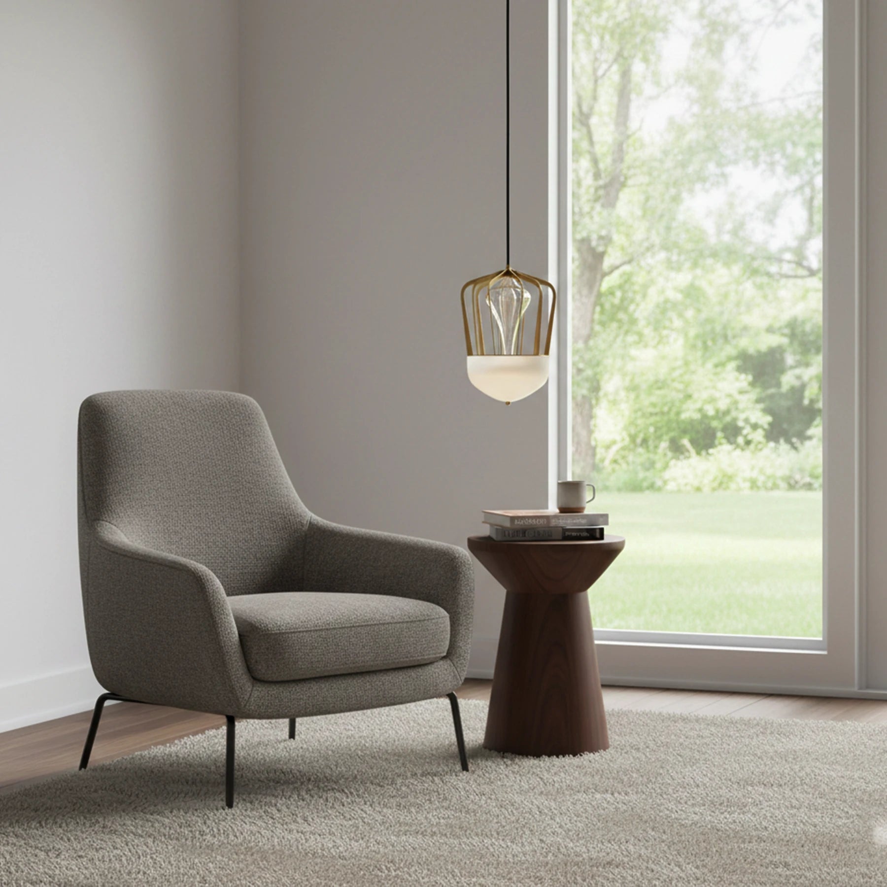 The Atlas Ribbed Pendant