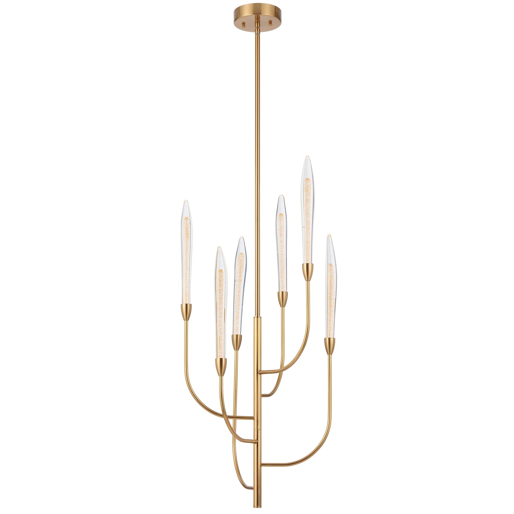 Archer 6 Light LED Pendant – Antique Gold (3000K)