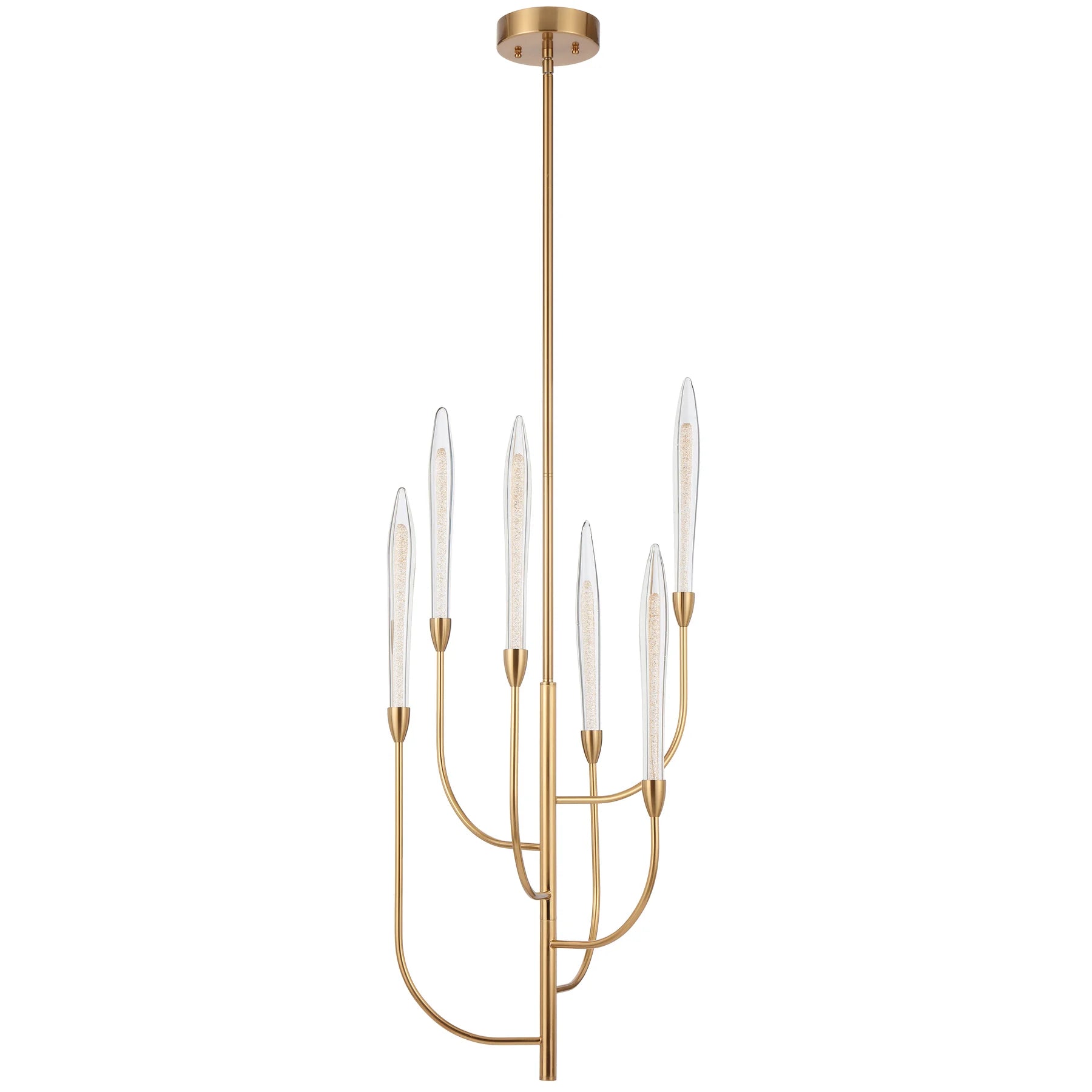 Archer 6 Light LED Pendant – Antique Gold (3000K)