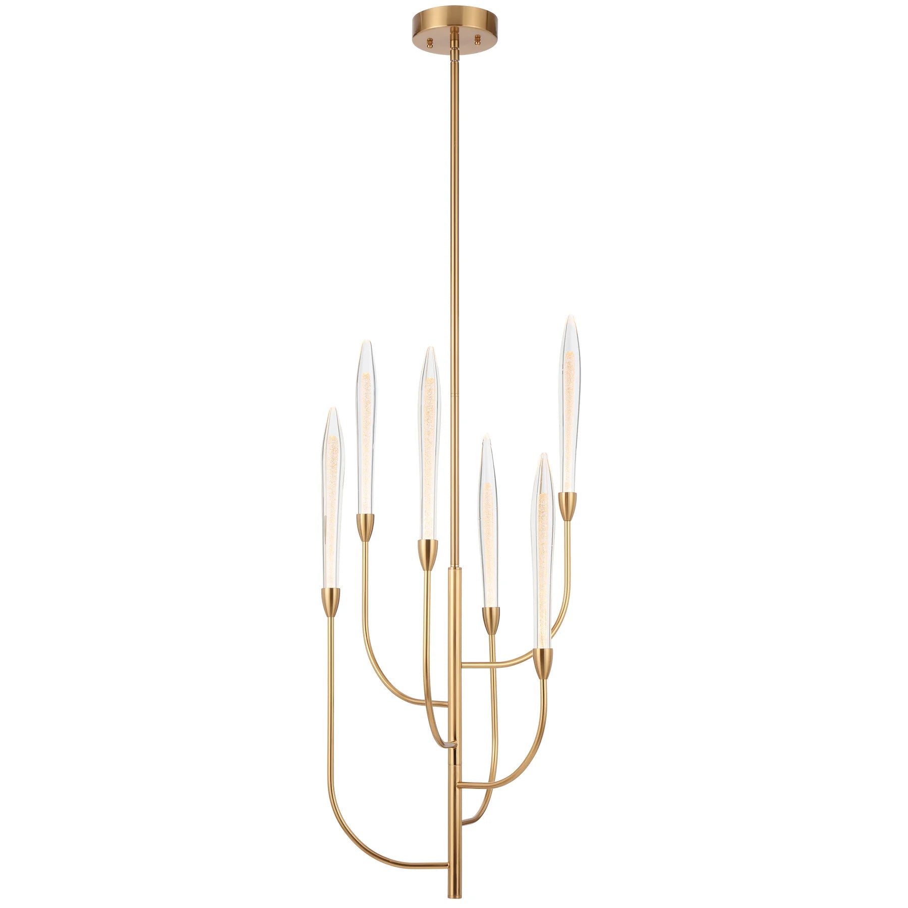 Archer 6 Light LED Pendant – Antique Gold (3000K)