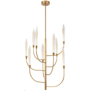 Archer 9 Light LED Pendant – Antique Gold (3000K)