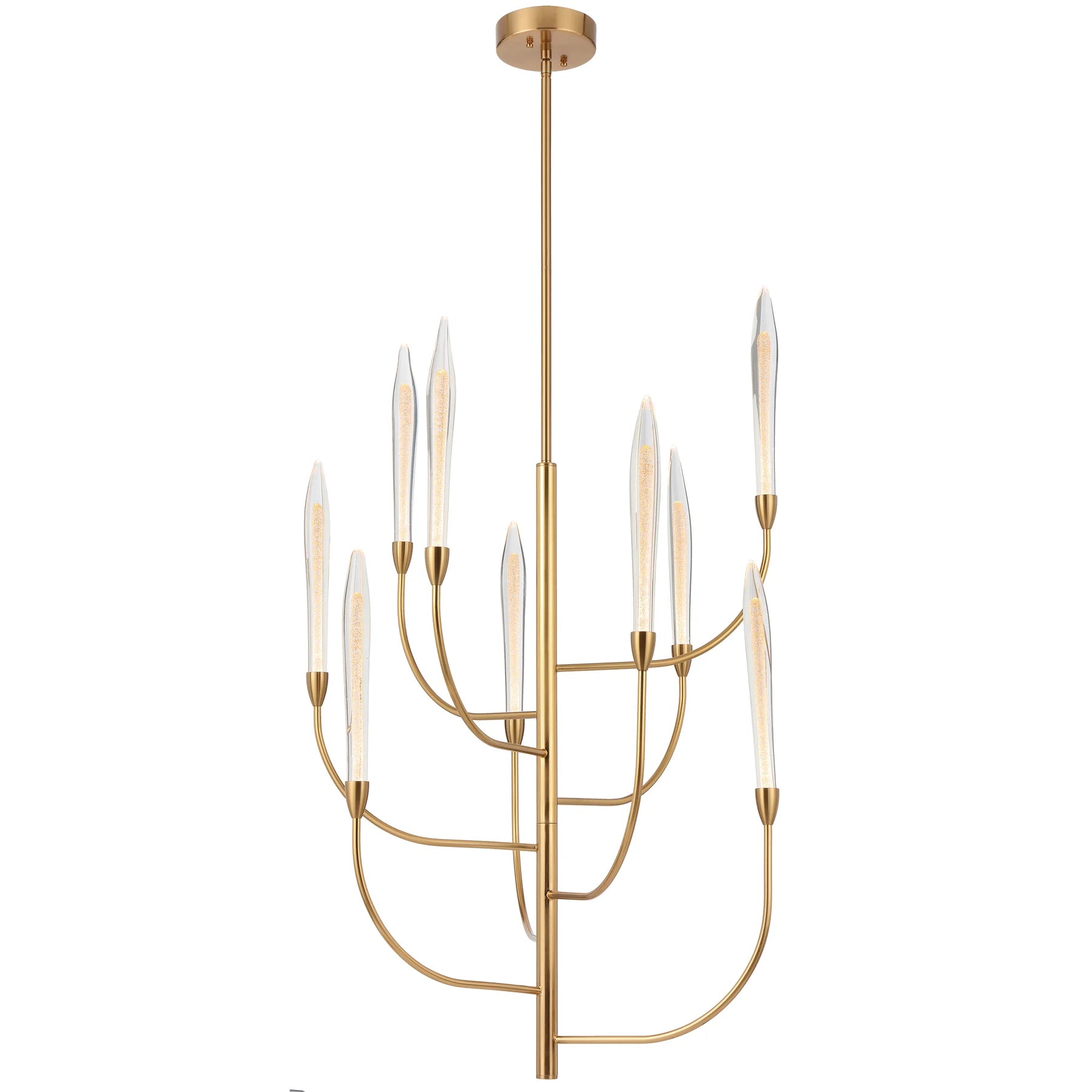 Archer 9 Light LED Pendant – Antique Gold (3000K)