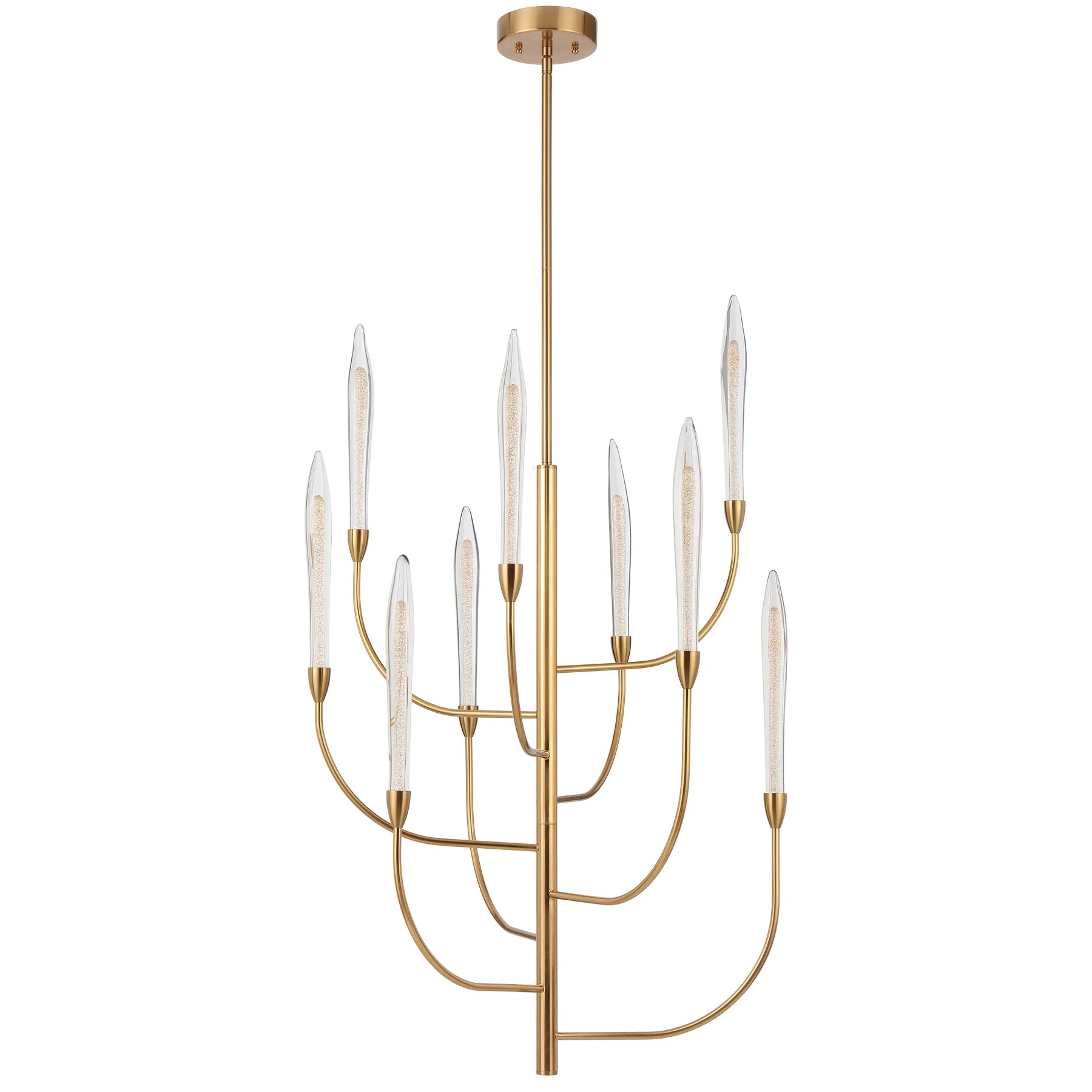 Archer 9 Light LED Pendant – Antique Gold (3000K)
