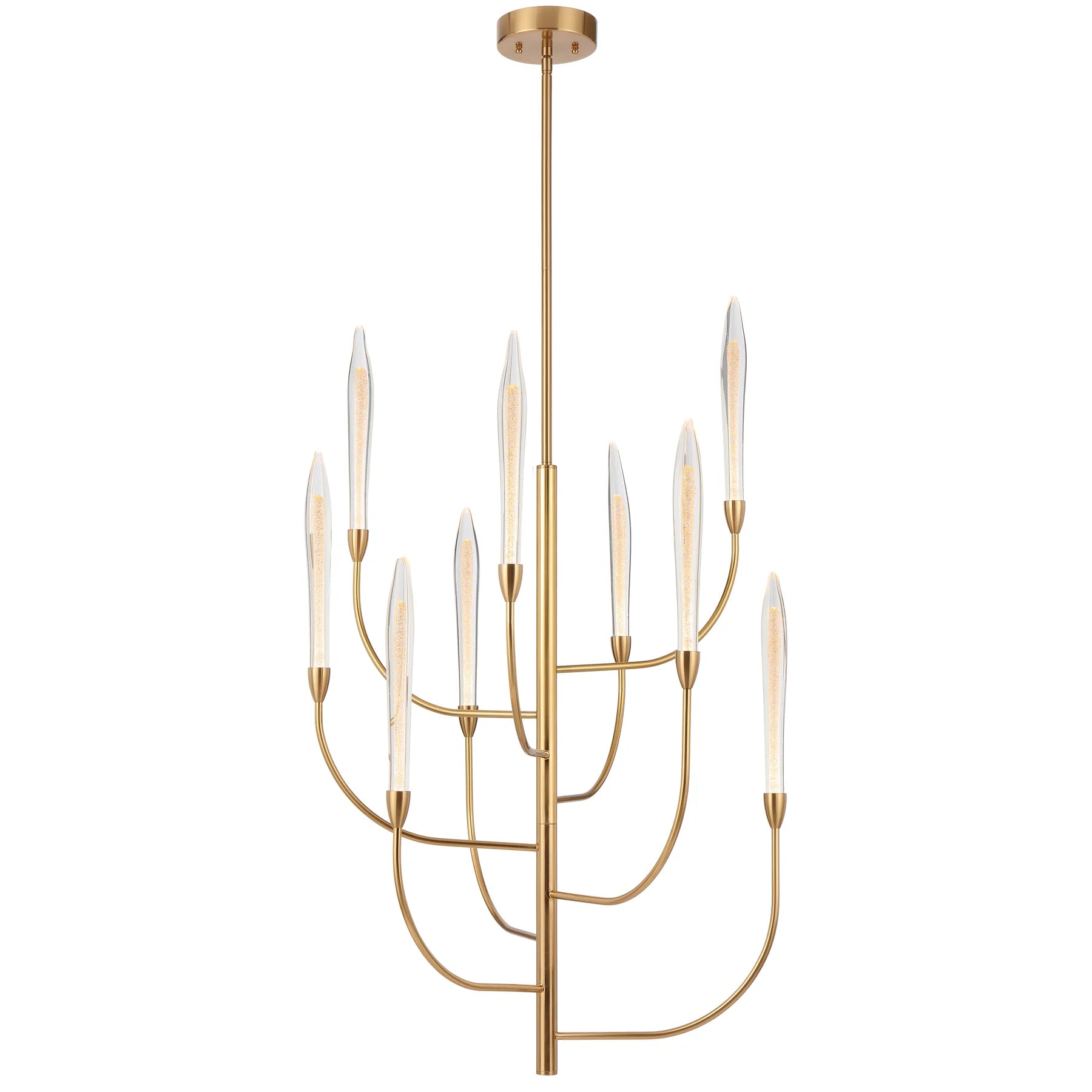Archer 9 Light LED Pendant – Antique Gold (3000K)