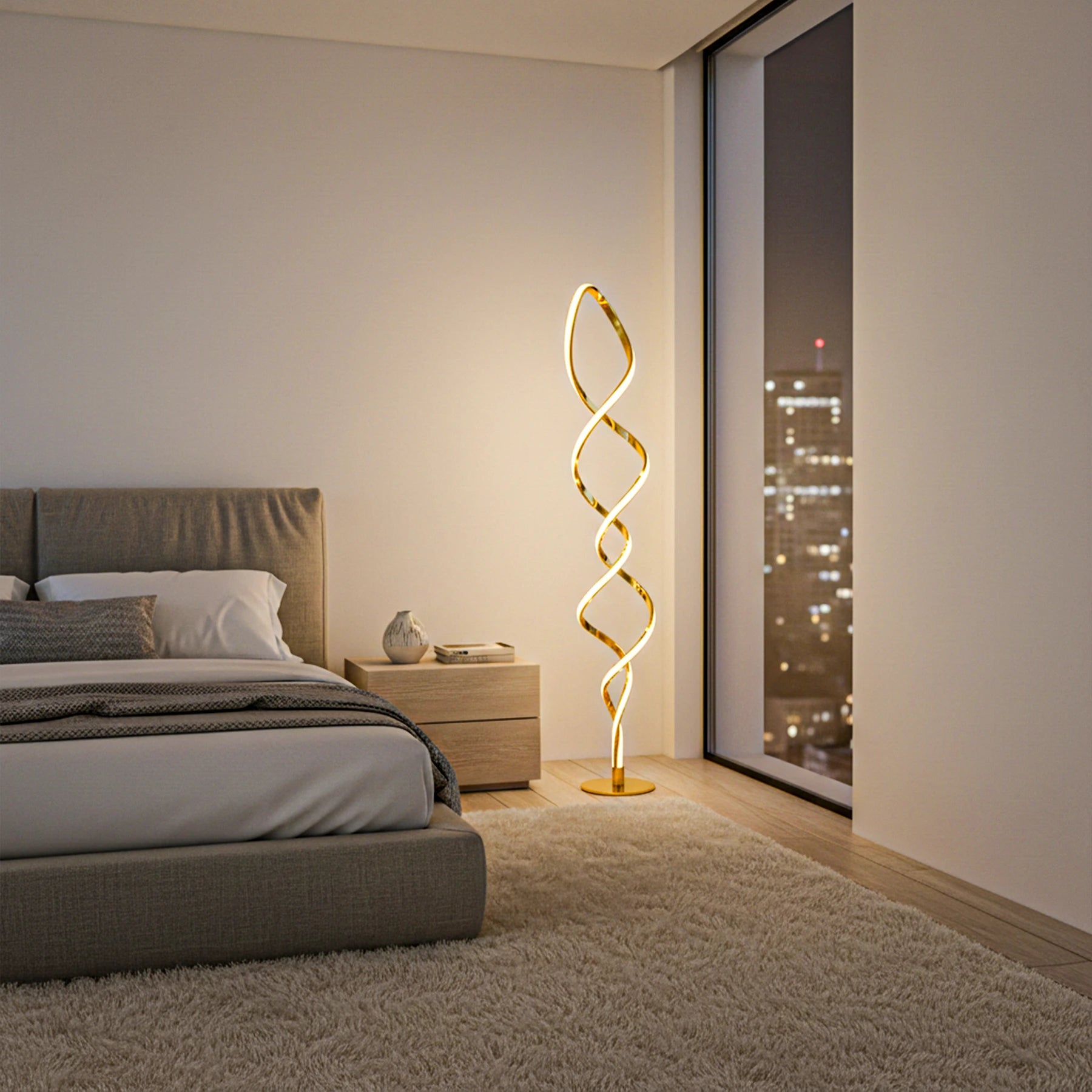 Aura Helix LED Floor Lamp