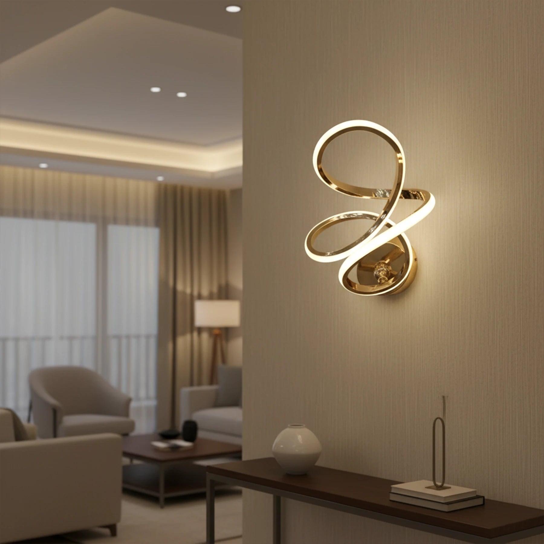 Abeeha Infinity Loop LED Sconce