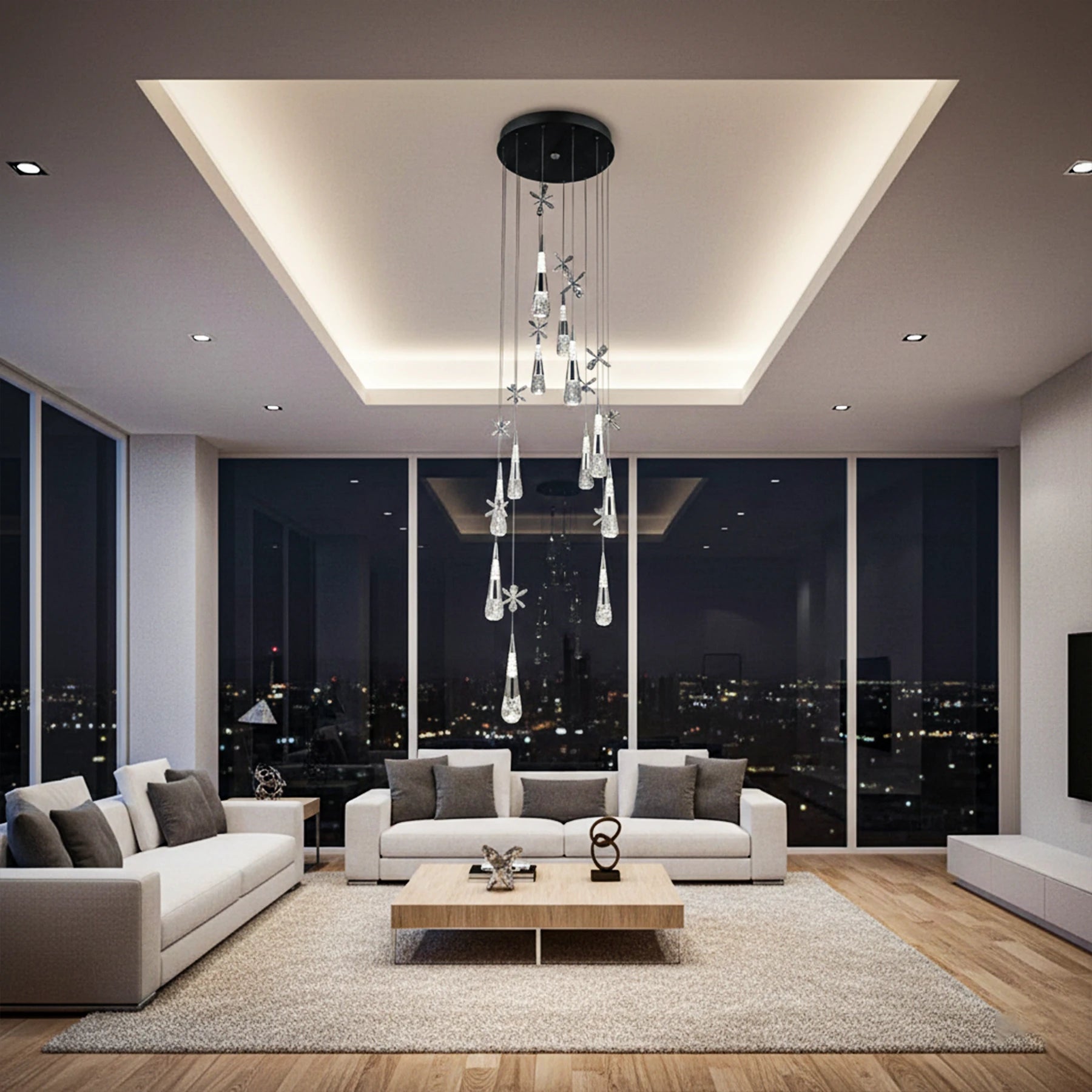 Abeeha Stardust Waterfall Chandelier