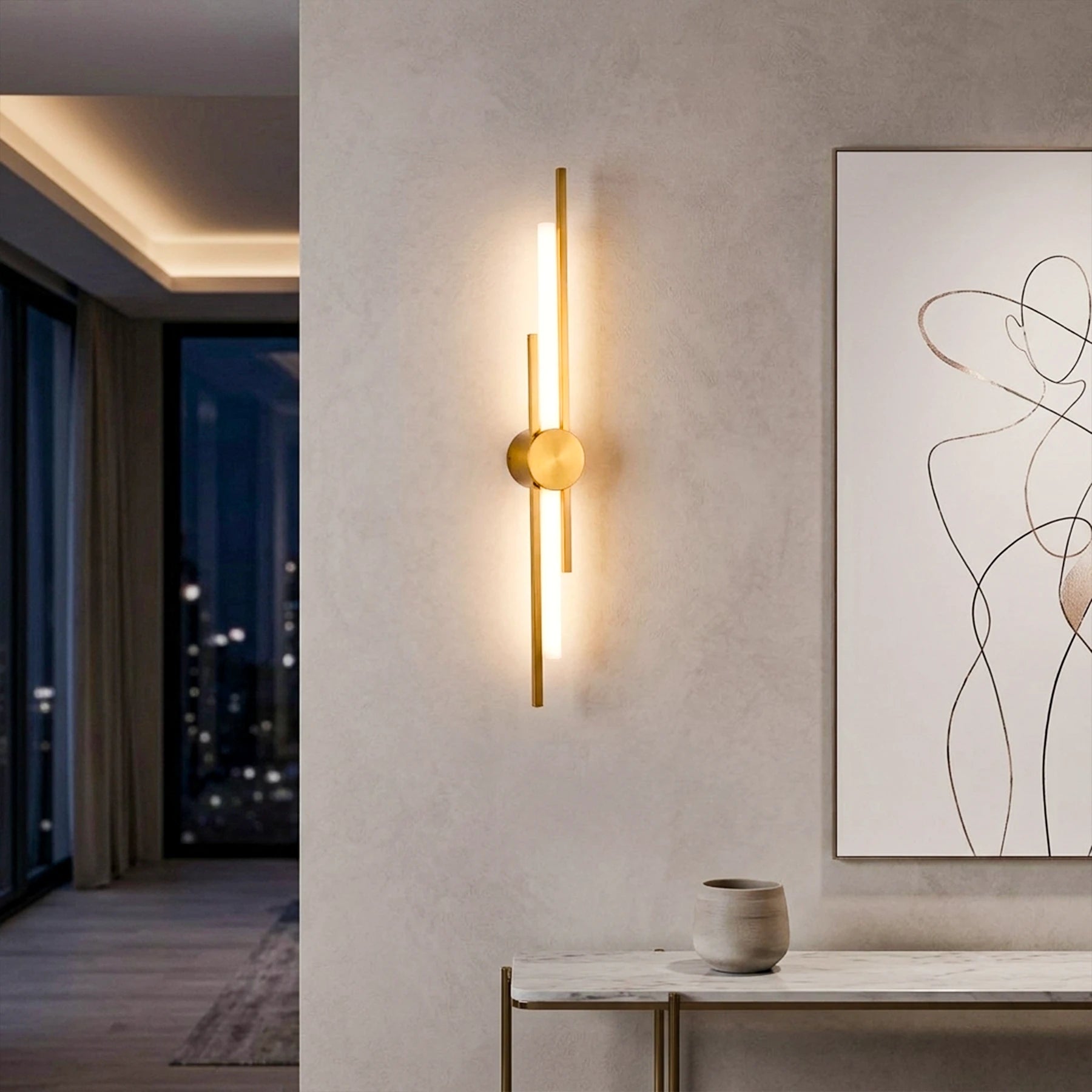 Abeeha Meridian Dual-Beam Sconce